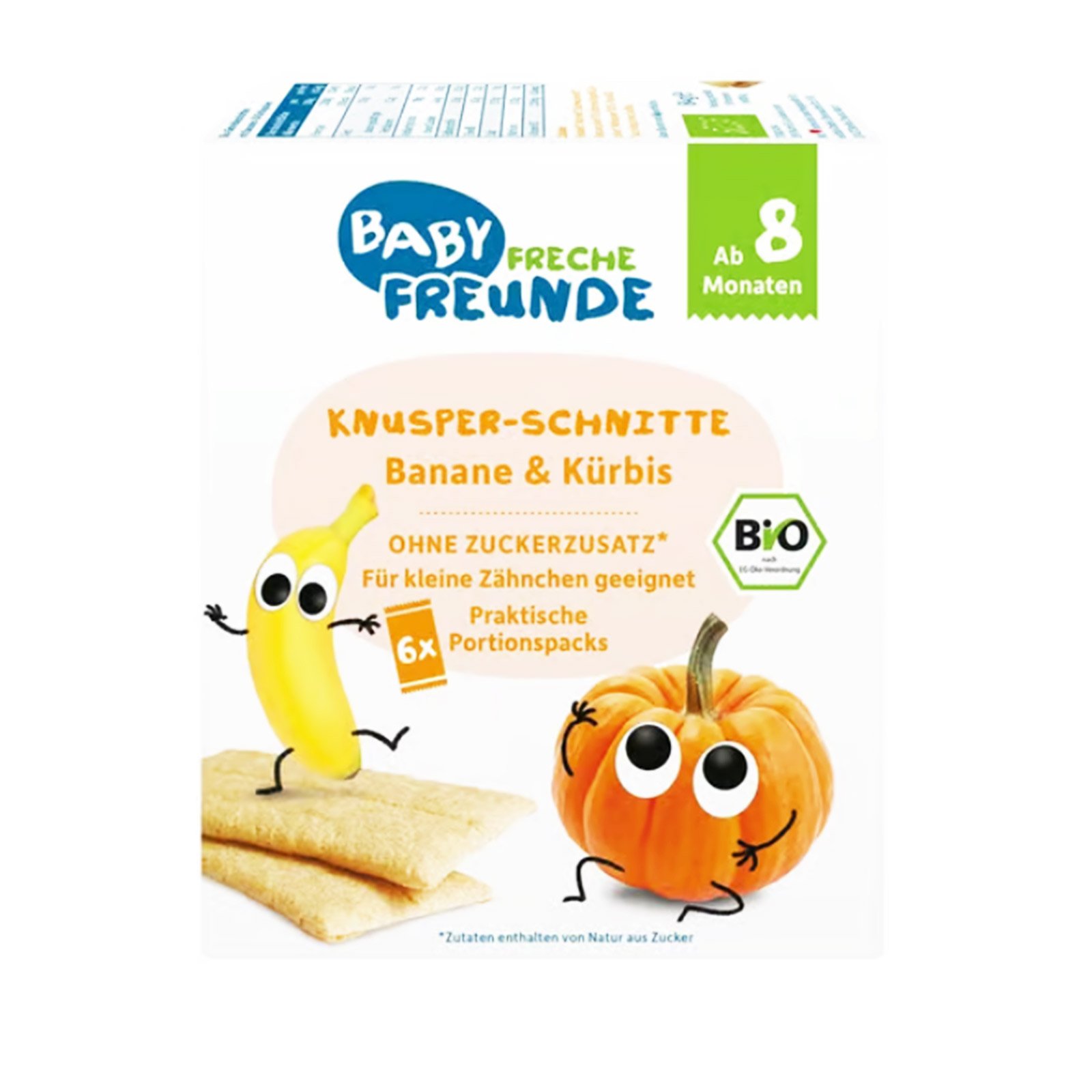Freche Freunde Knusper Schnitte Banane & Kürbis
