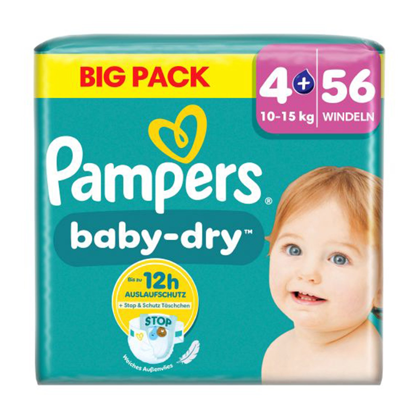 Pampers Windeln Baby Dry Gr.4+ Maxi Plus
