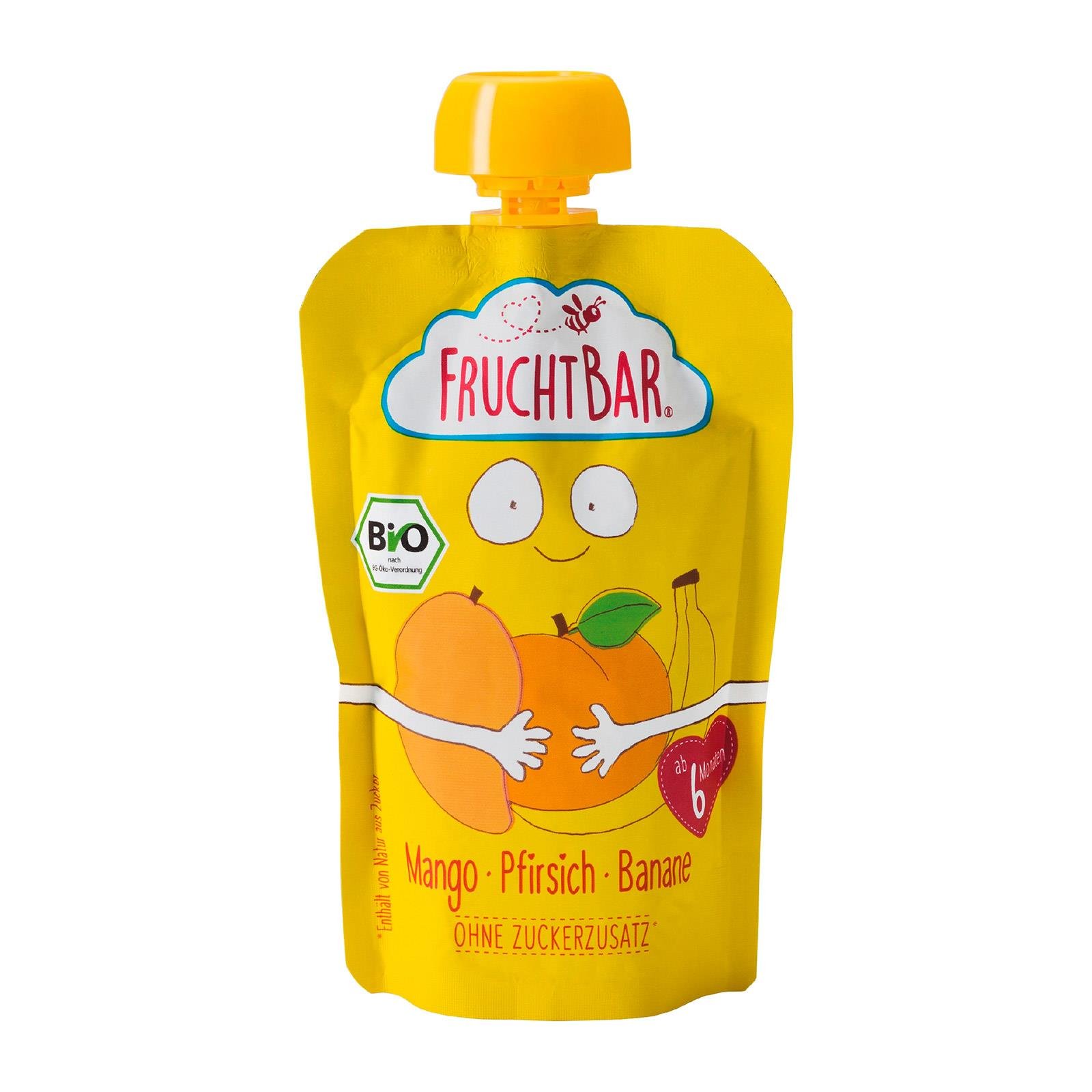 Fruchtbar Quetsche Mango-Pfirsich-Banane
