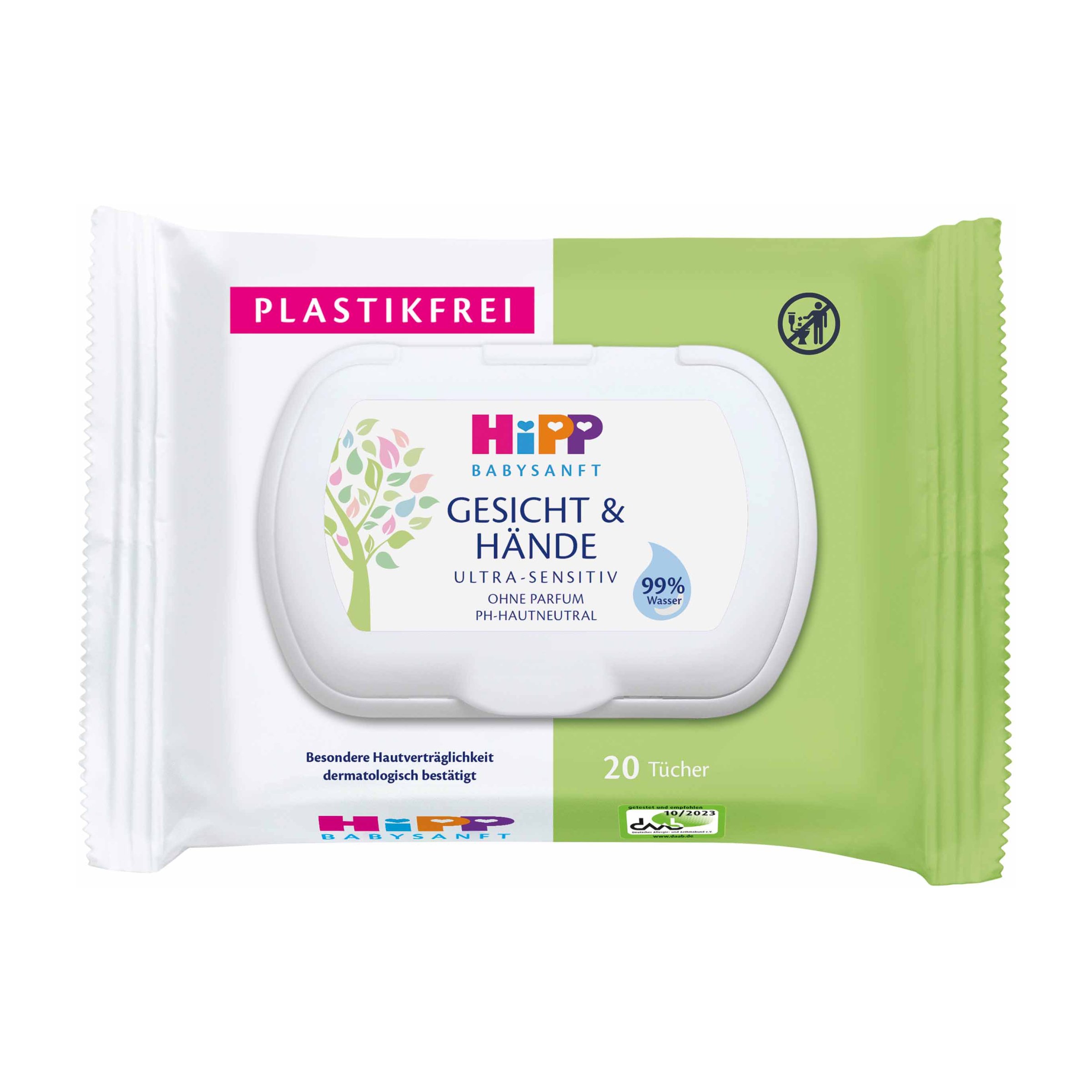 Hipp Ultra Sensitiv Tücher Gesicht & Hände