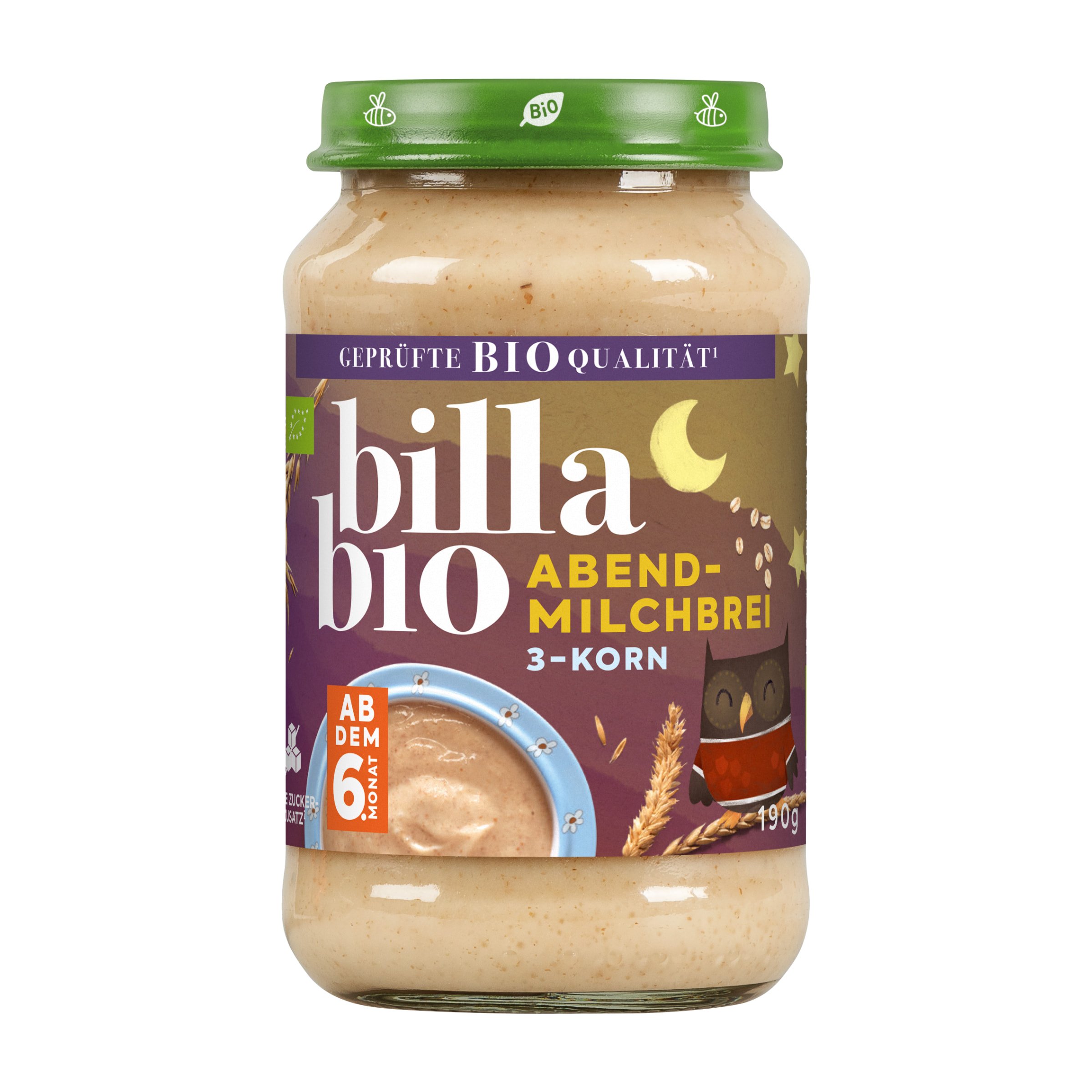 BILLA Bio Abendmilchbrei 3-Korn