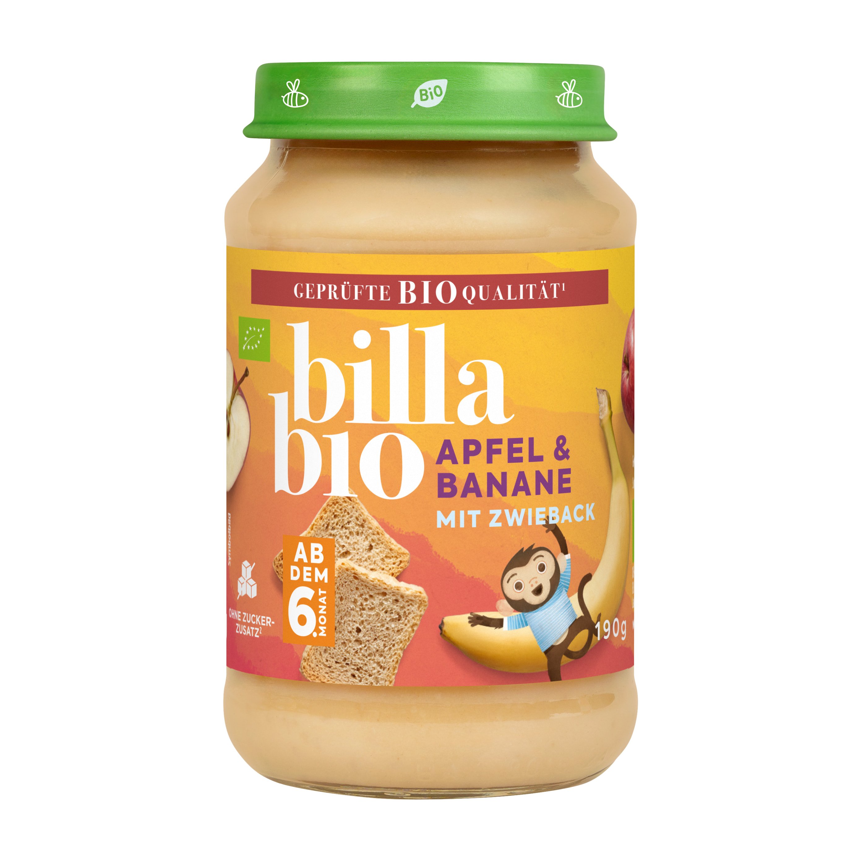 BILLA Bio Apfel Banane Zwieback