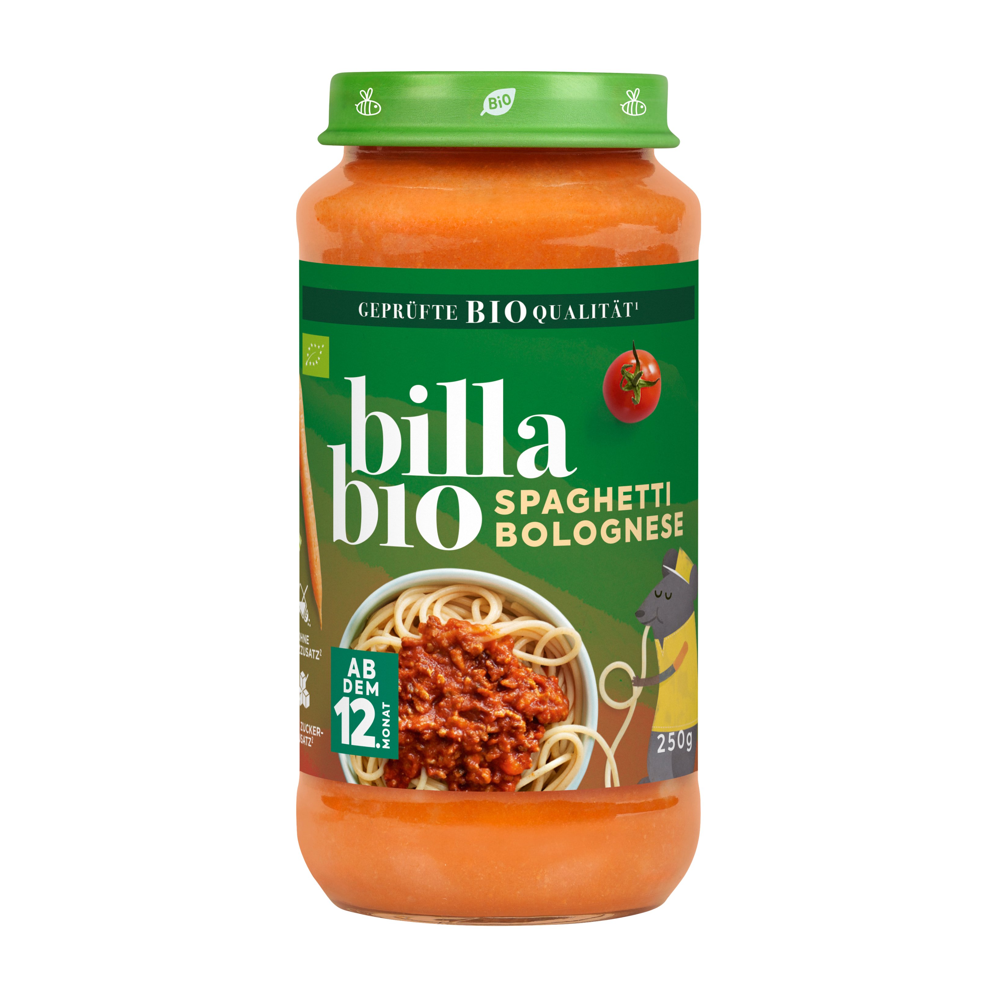BILLA Bio Spaghetti Bolognese ab 12. Monat