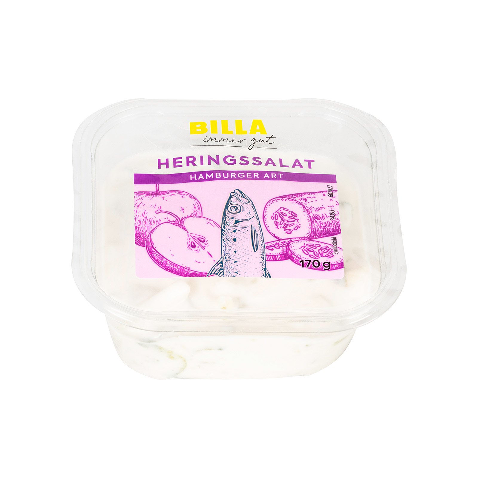 BILLA Heringssalat Hamburger Art
