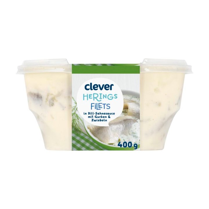 Clever Heringsfilet in Dill-Sahnesauce