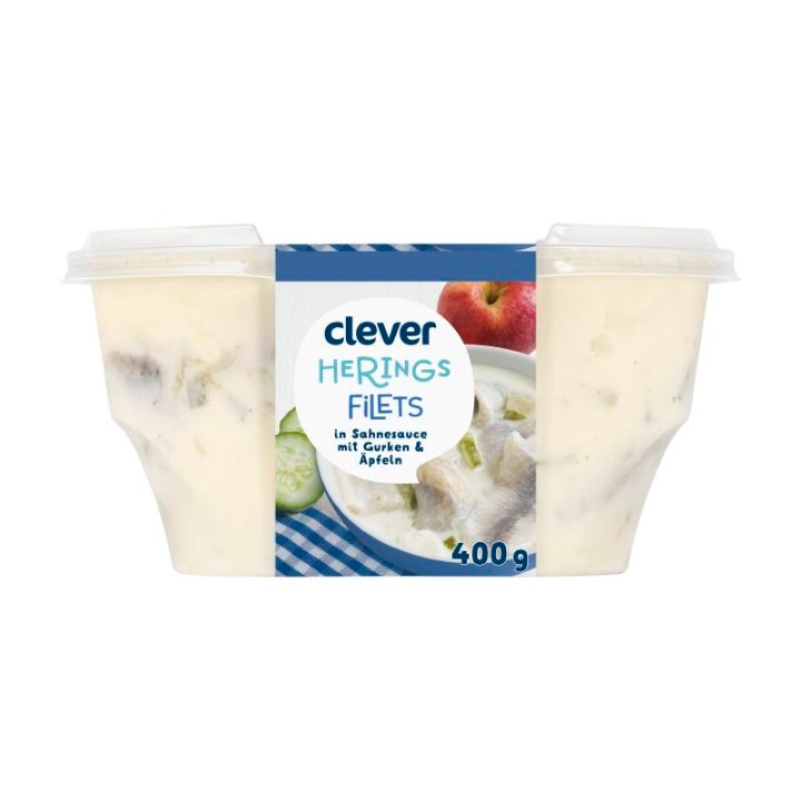 Clever Heringsfilet in Sahnesauce