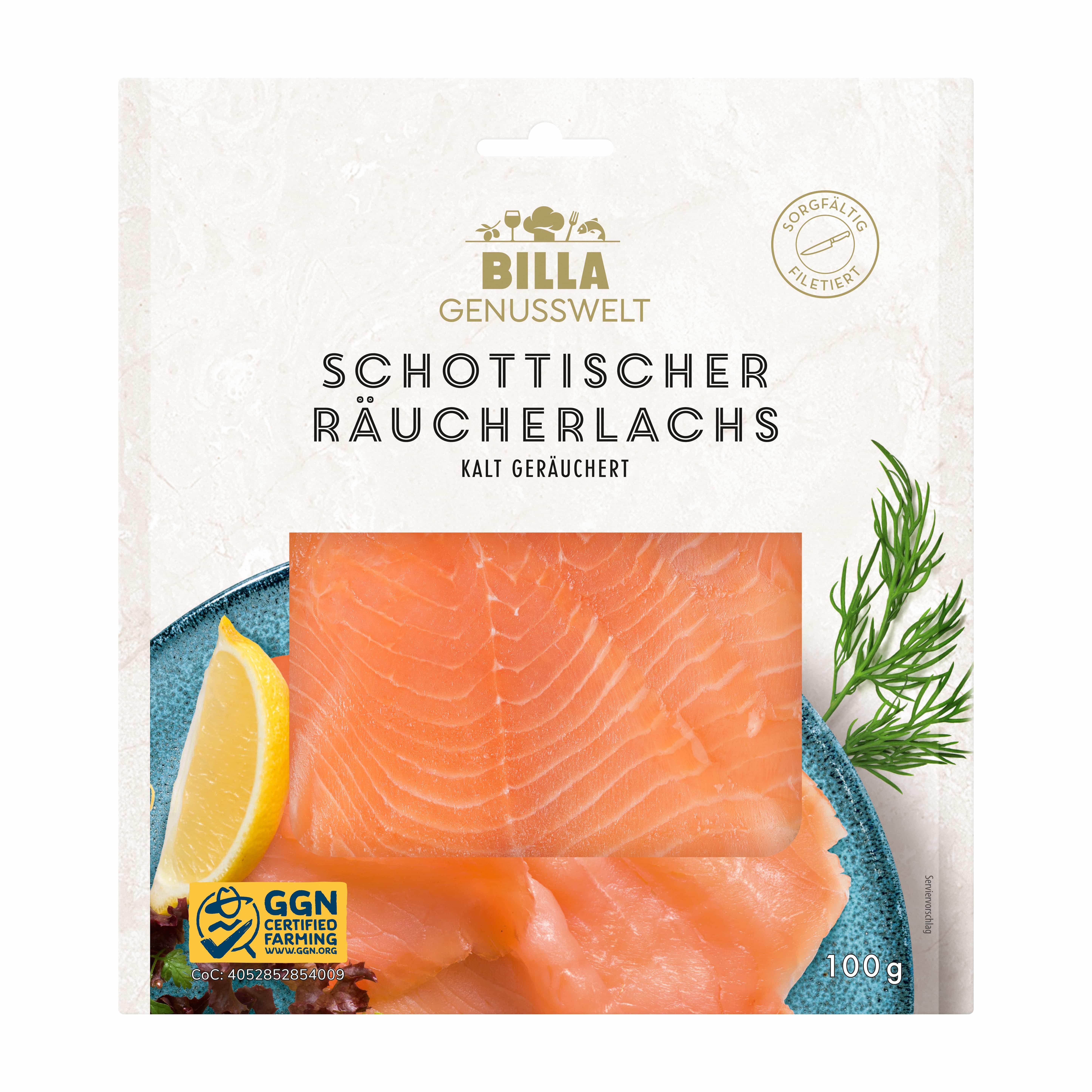 BILLA Genusswelt Schottischer Räucherlachs