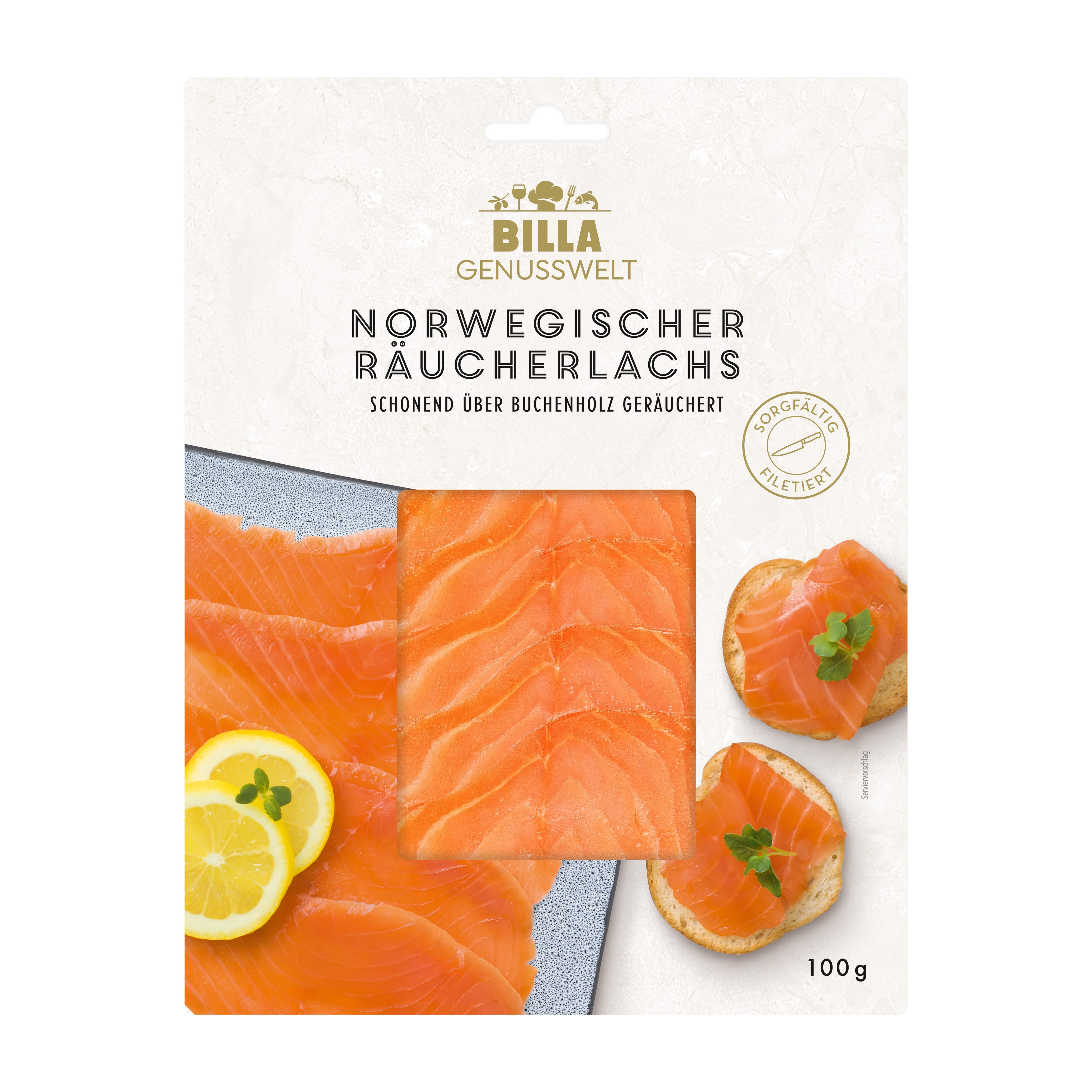 BILLA Genusswelt Norwegischer Räucherlachs
