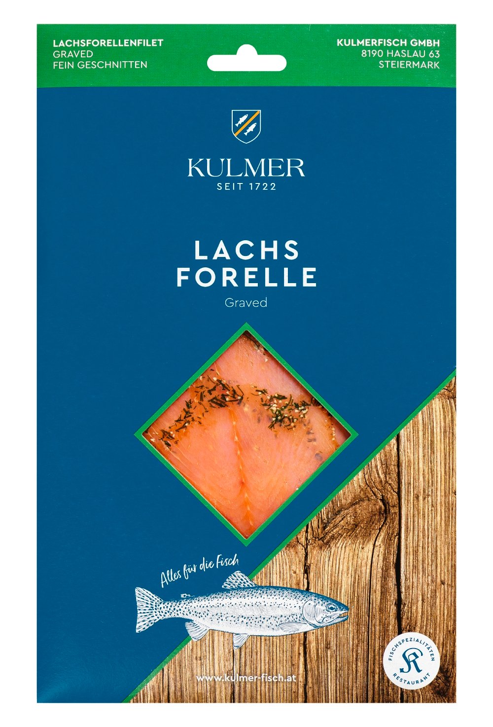 Kulmer Lachsforellenfilet Graved