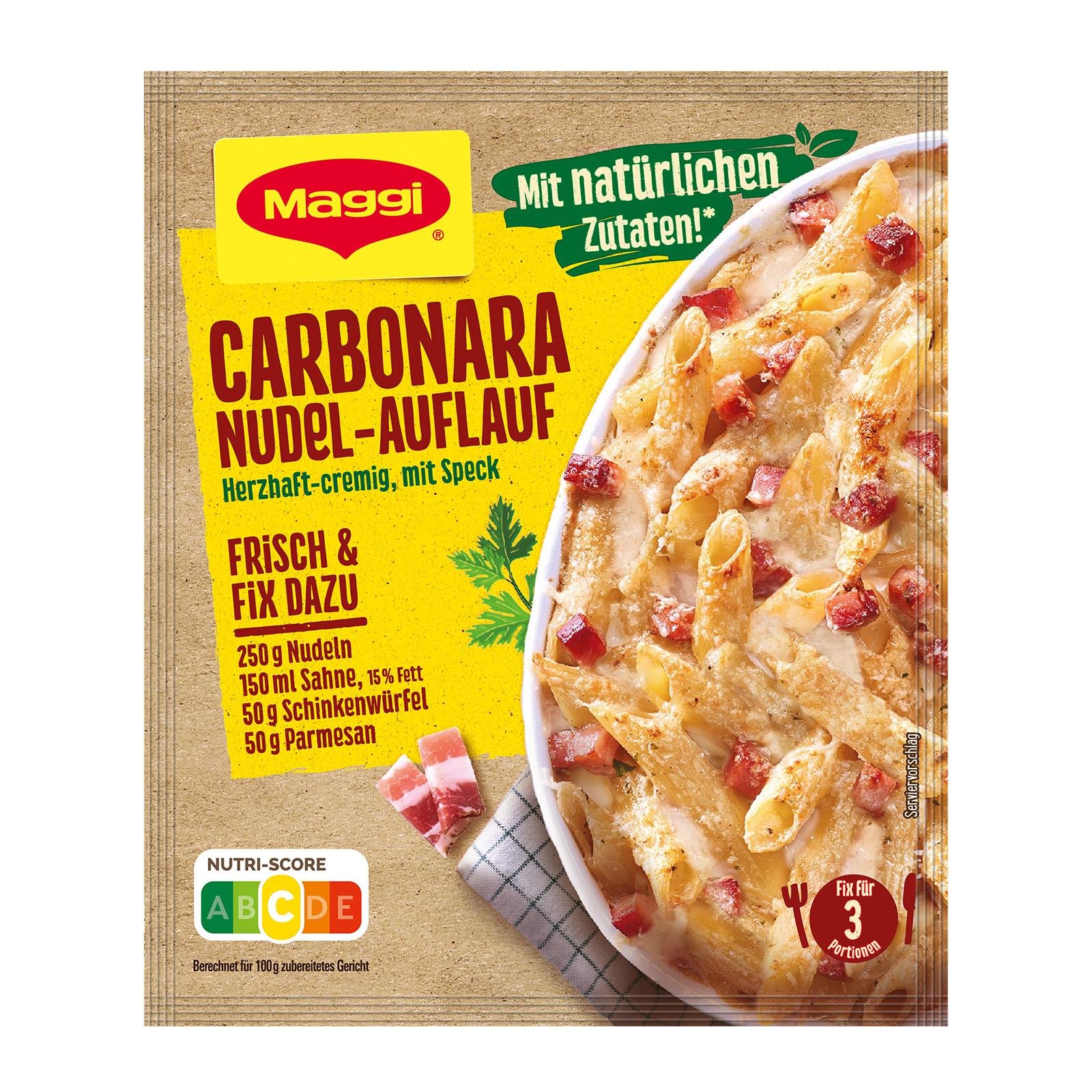 MAGGI Fix Carbonara Nudel-Auflauf
