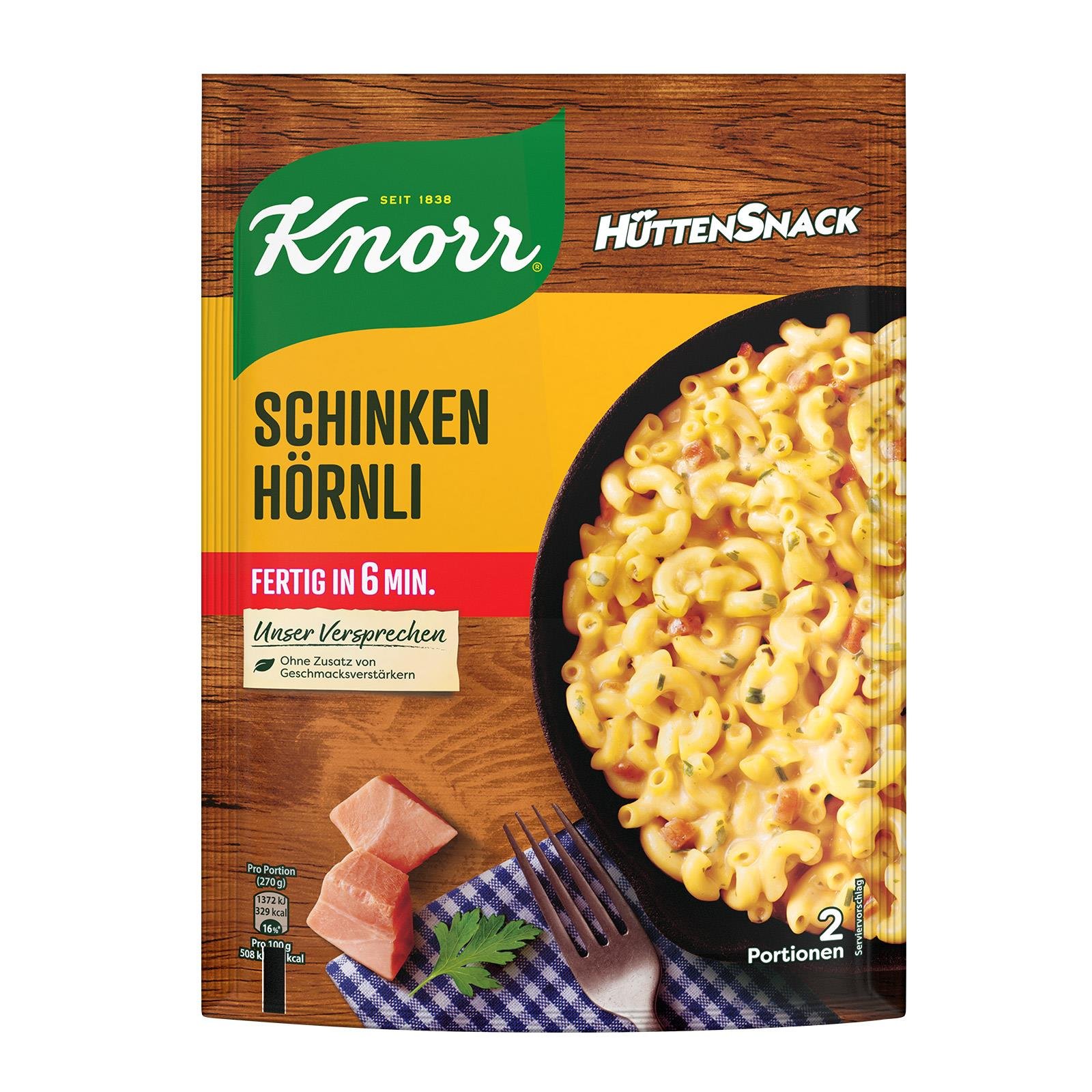 Knorr Hüttensnack Schinken Hörnli
