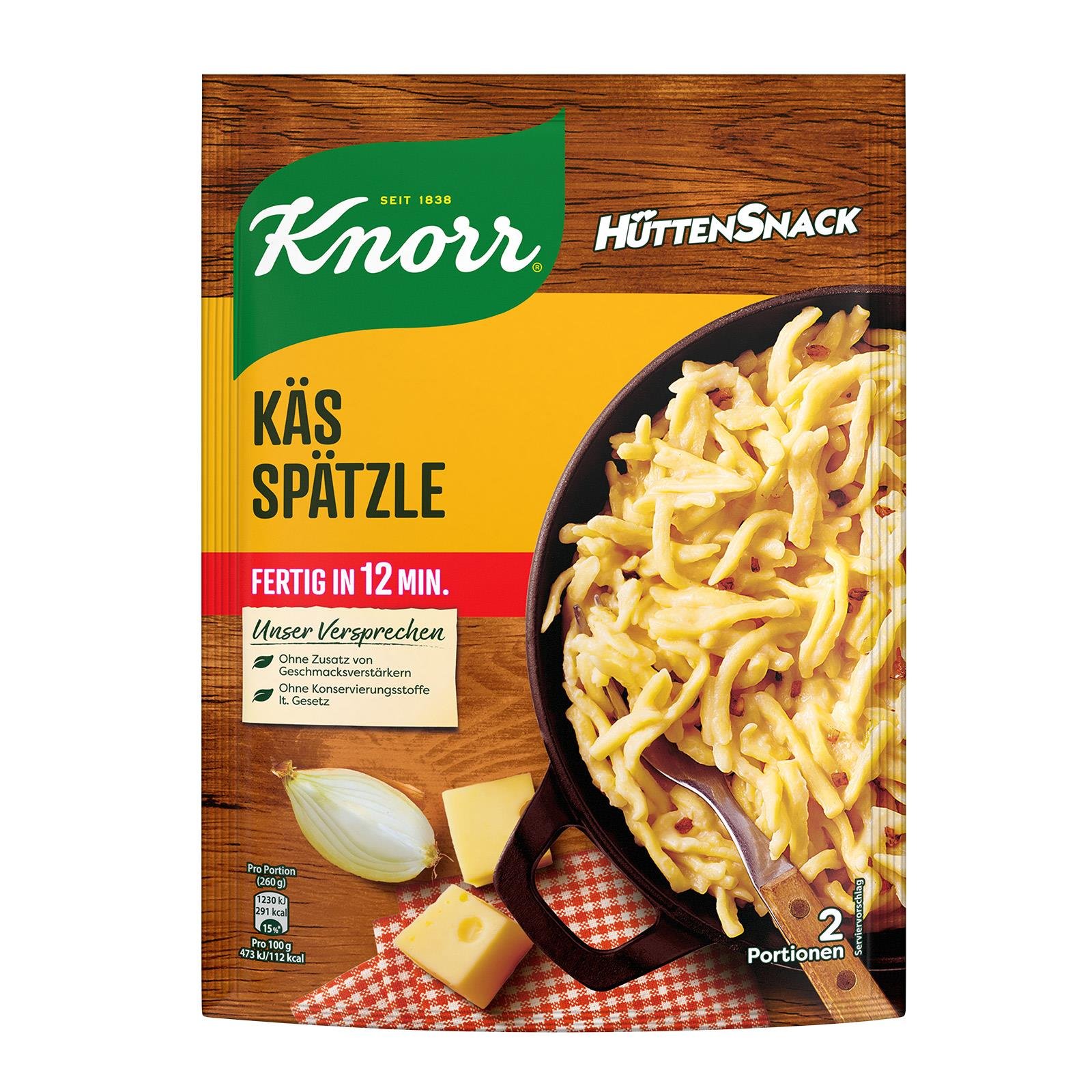 Knorr Hüttensnack Käs Spätzle