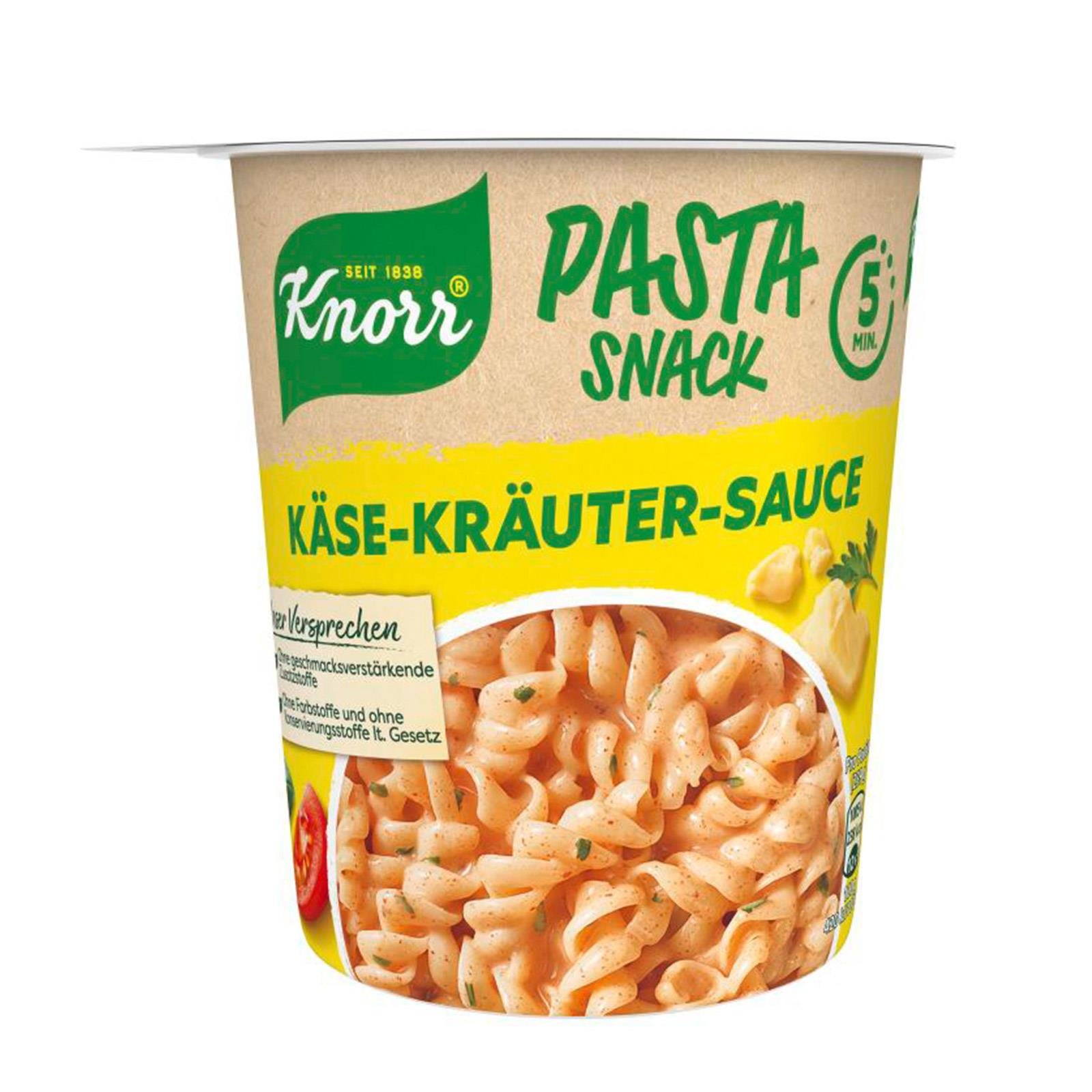 Knorr Pasta Snack Käse Kräuter Sauce
