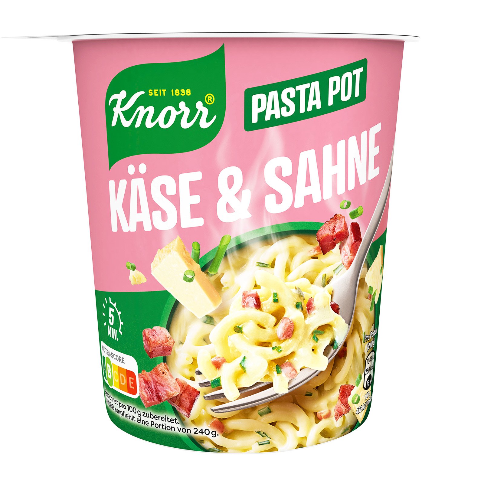 Knorr Pasta Snack Käse Sahne Sauce