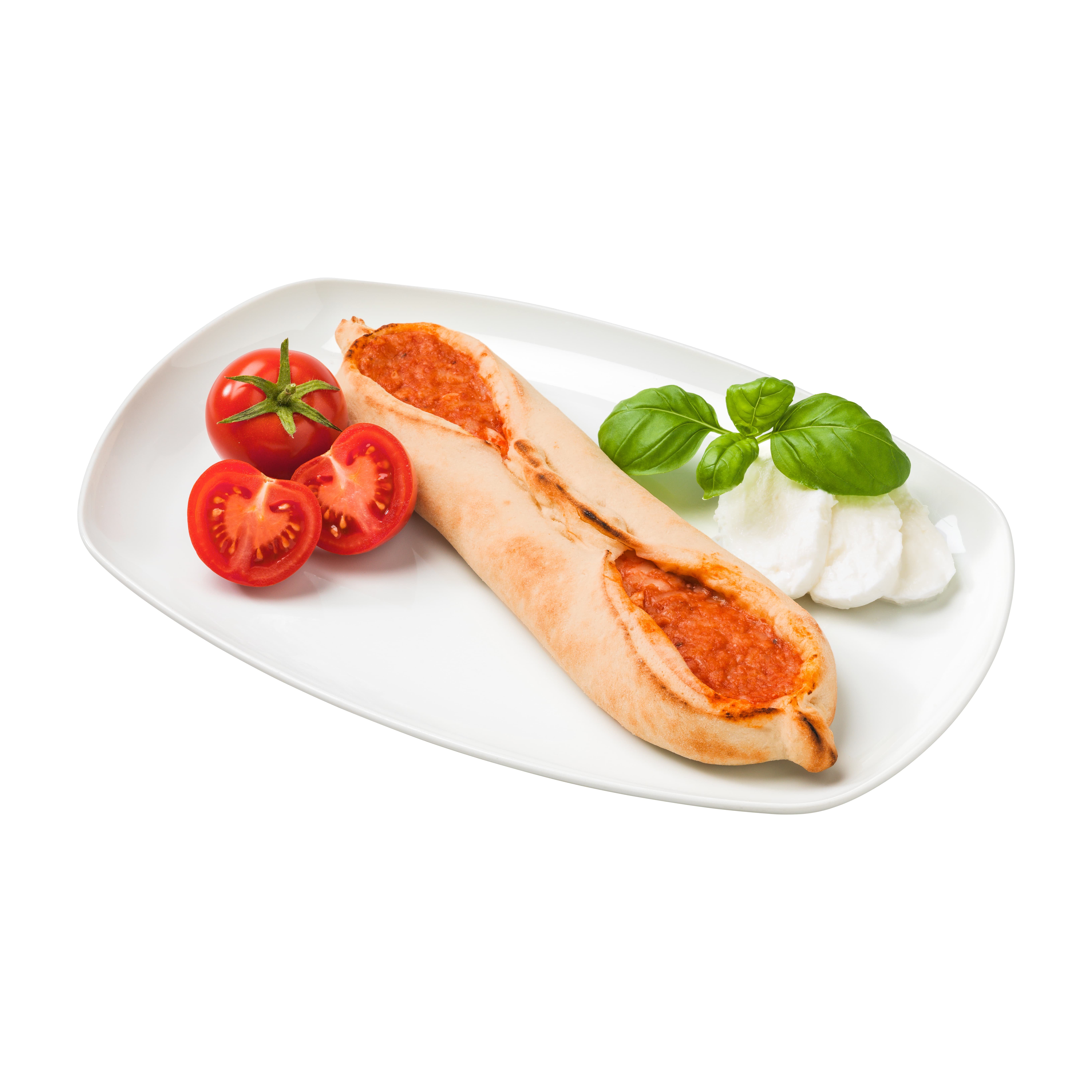 Pizzaschiffchen mit Mozzarella
