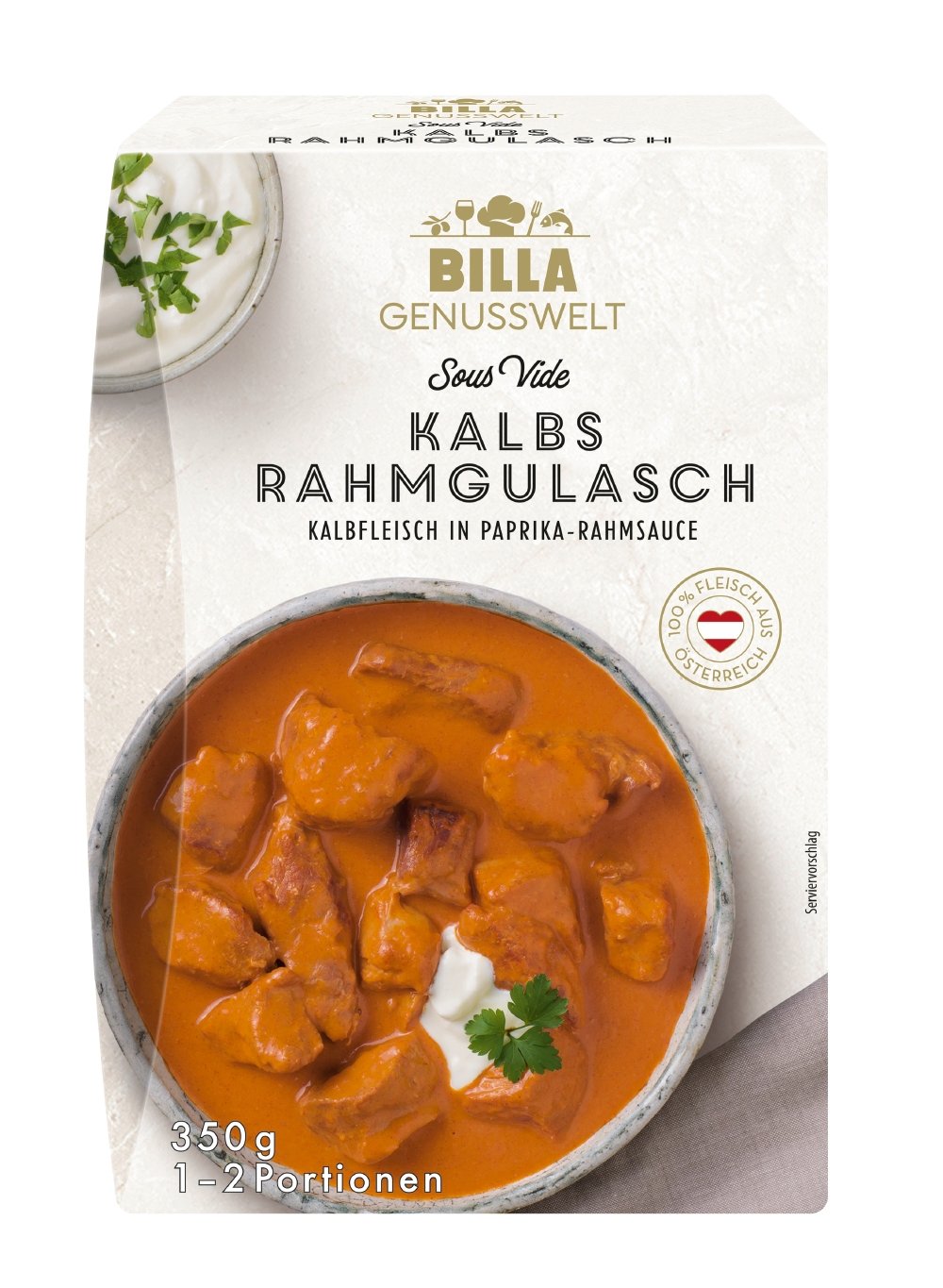 BILLA Genusswelt Kalbsrahmgulasch Sous Vide