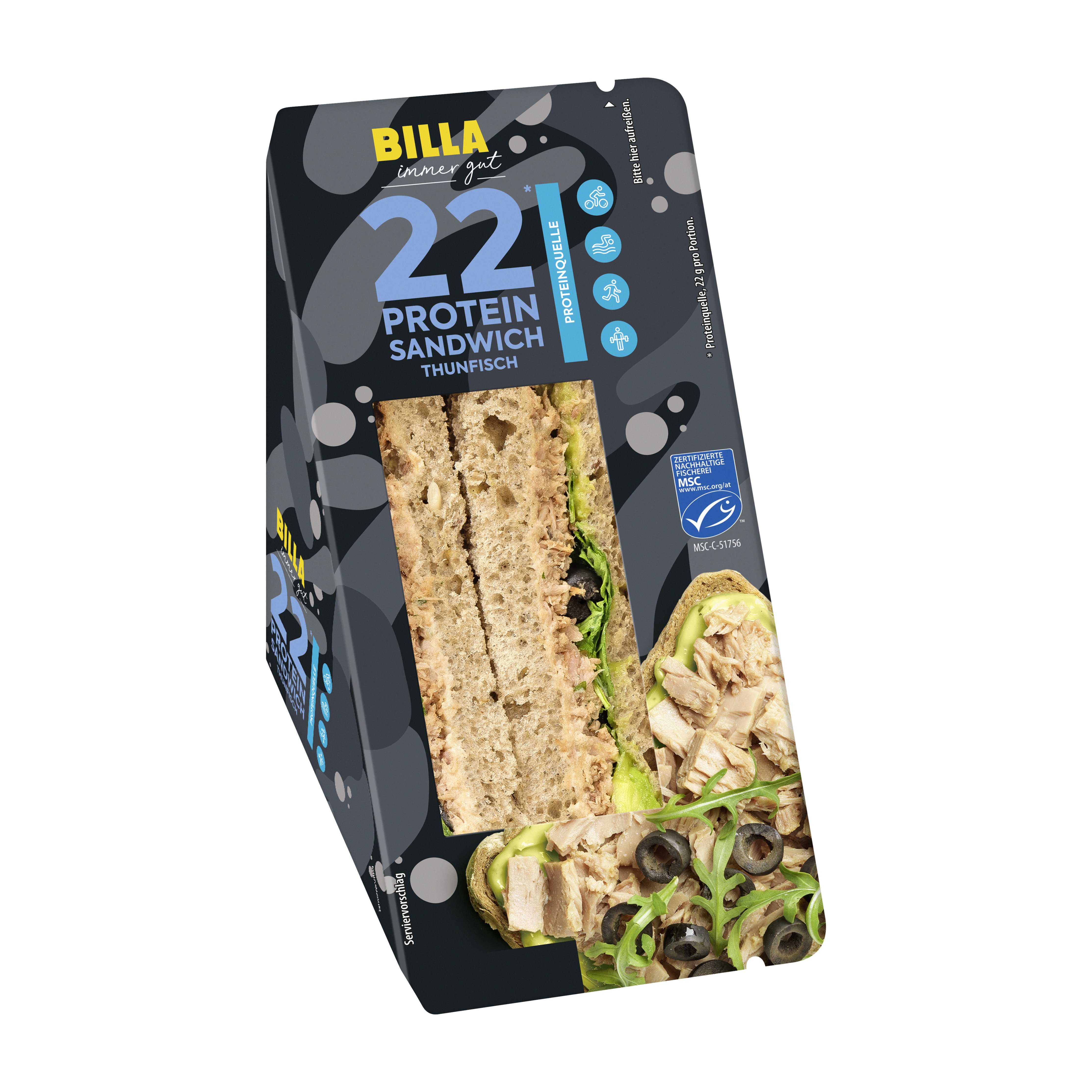 BILLA Sandwich Protein Thunfisch & Avocado