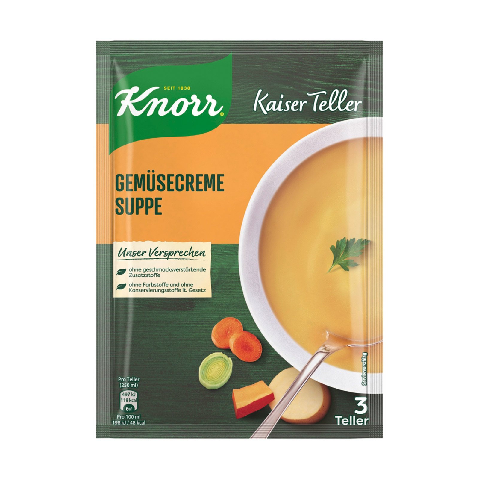 Knorr Keiserteller Gemüsecreme Suppe