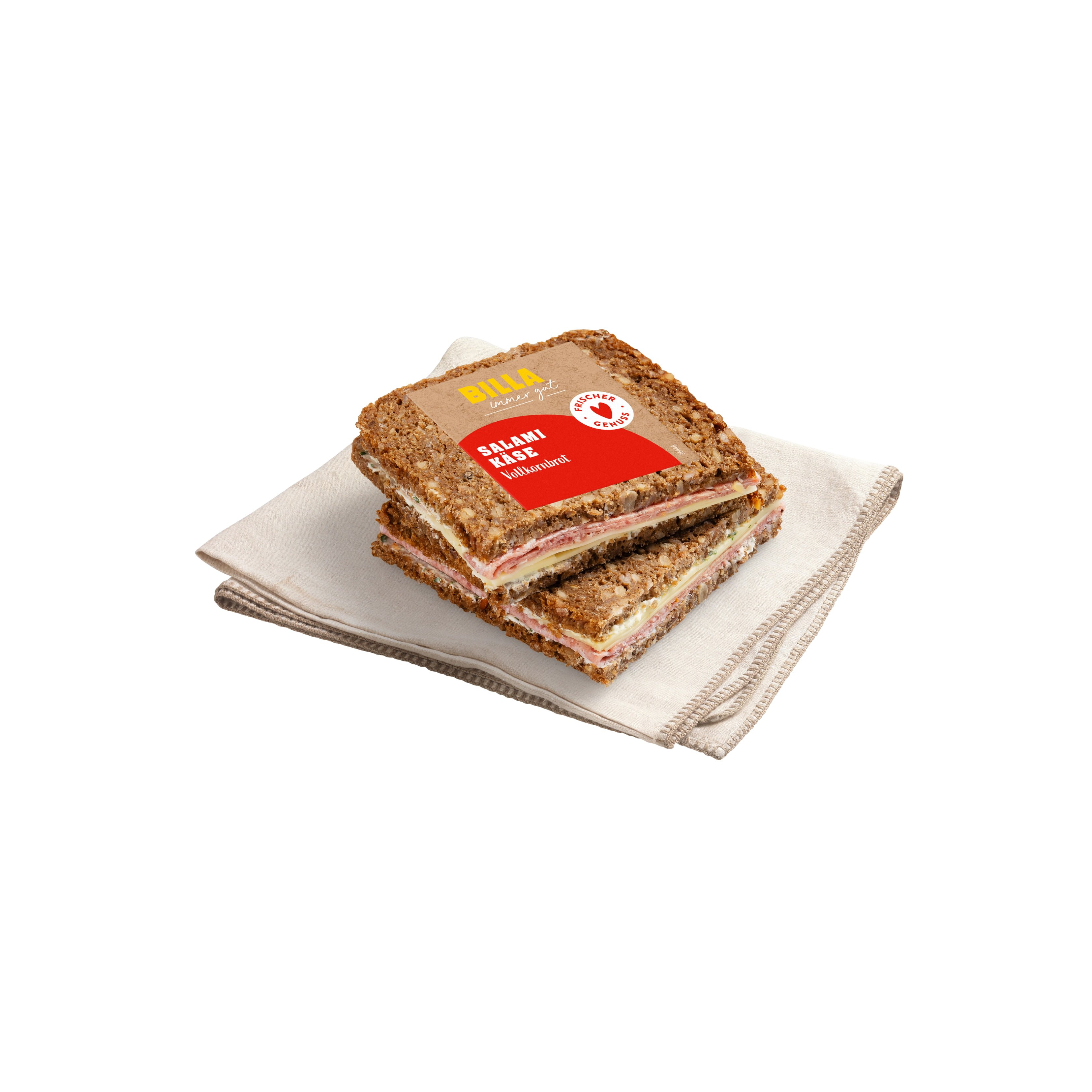 BILLA Vollkornbrot Salami Käse