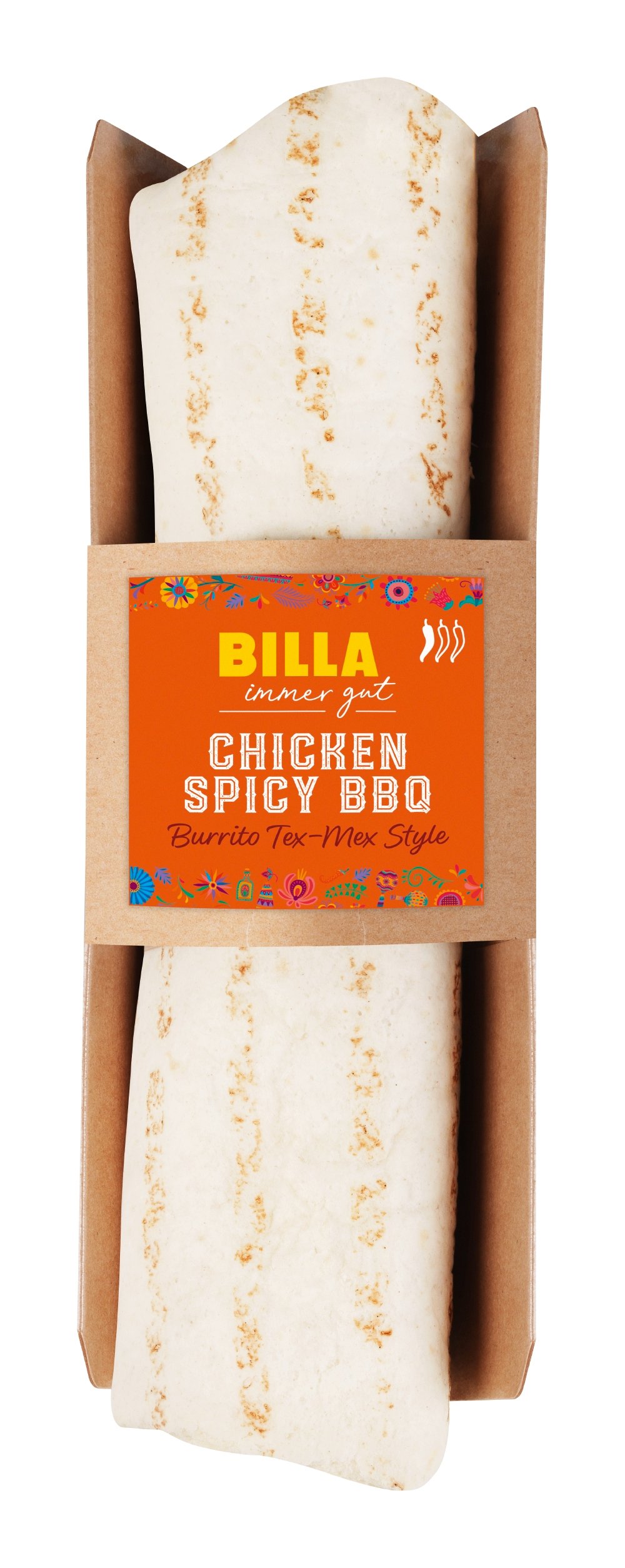 BILLA Burrito Chicken Spicy Barbecue