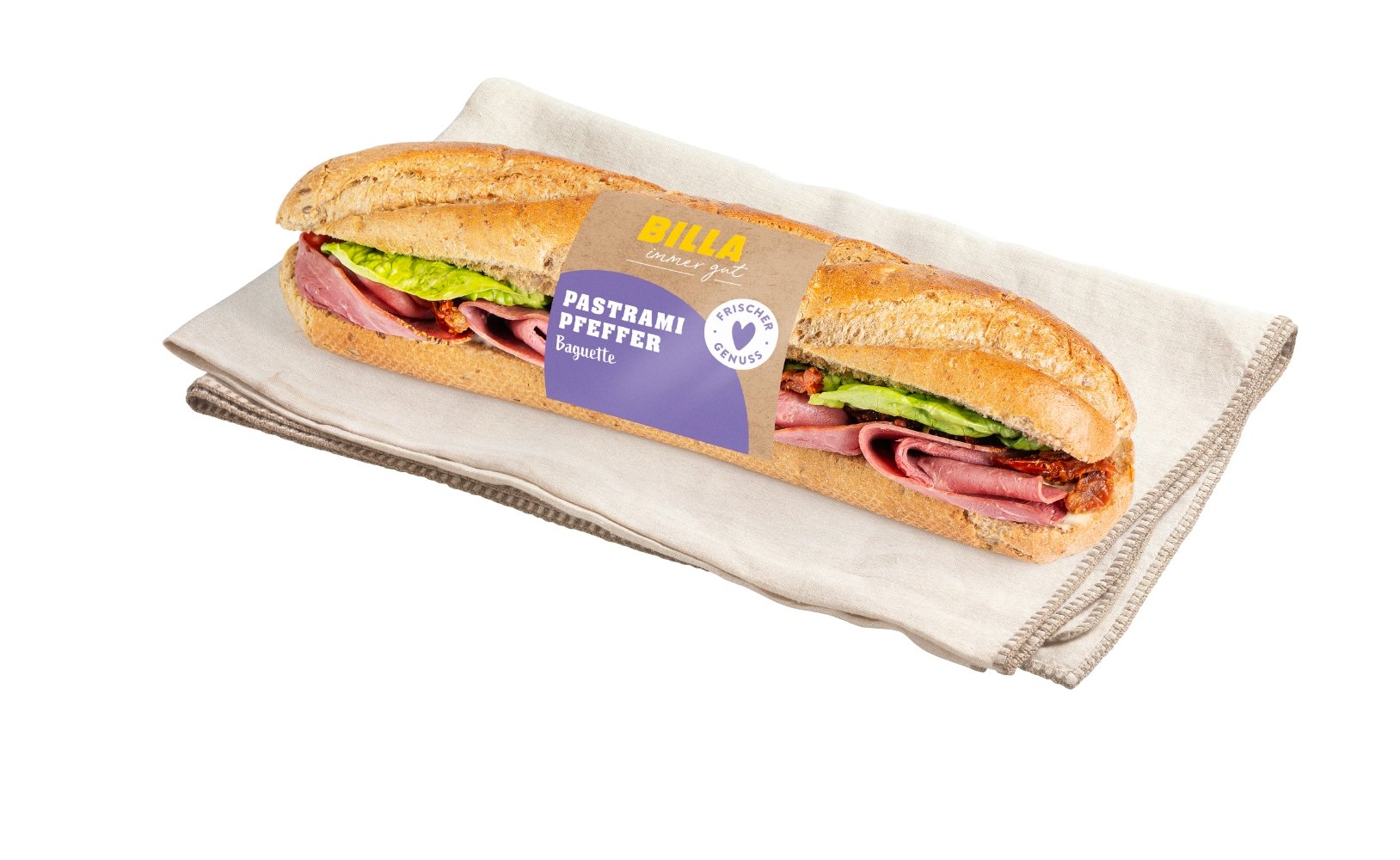 BILLA Baguette Pastrami Pfeffer Baguette