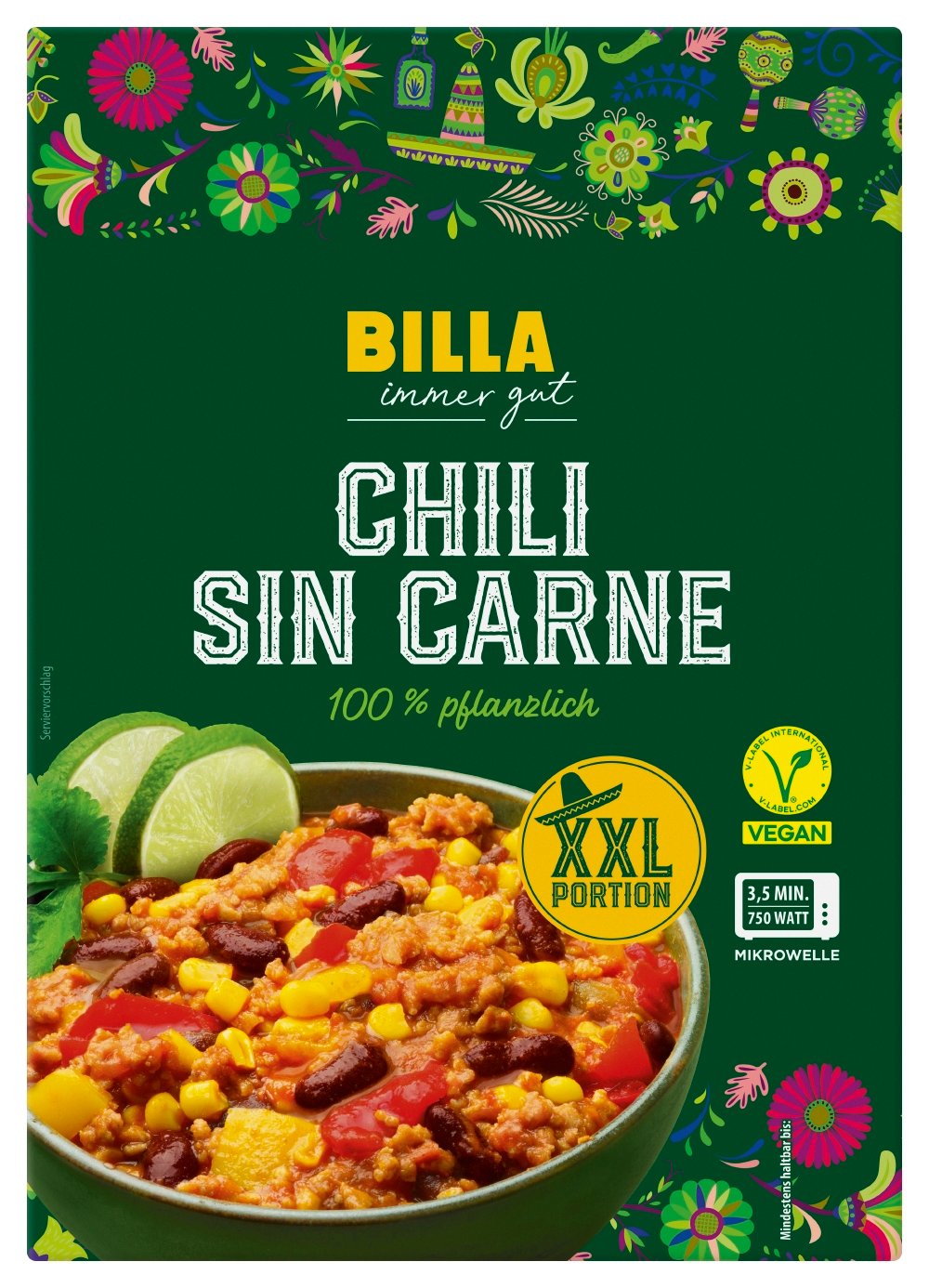 BILLA Chili Sin Carne XXL