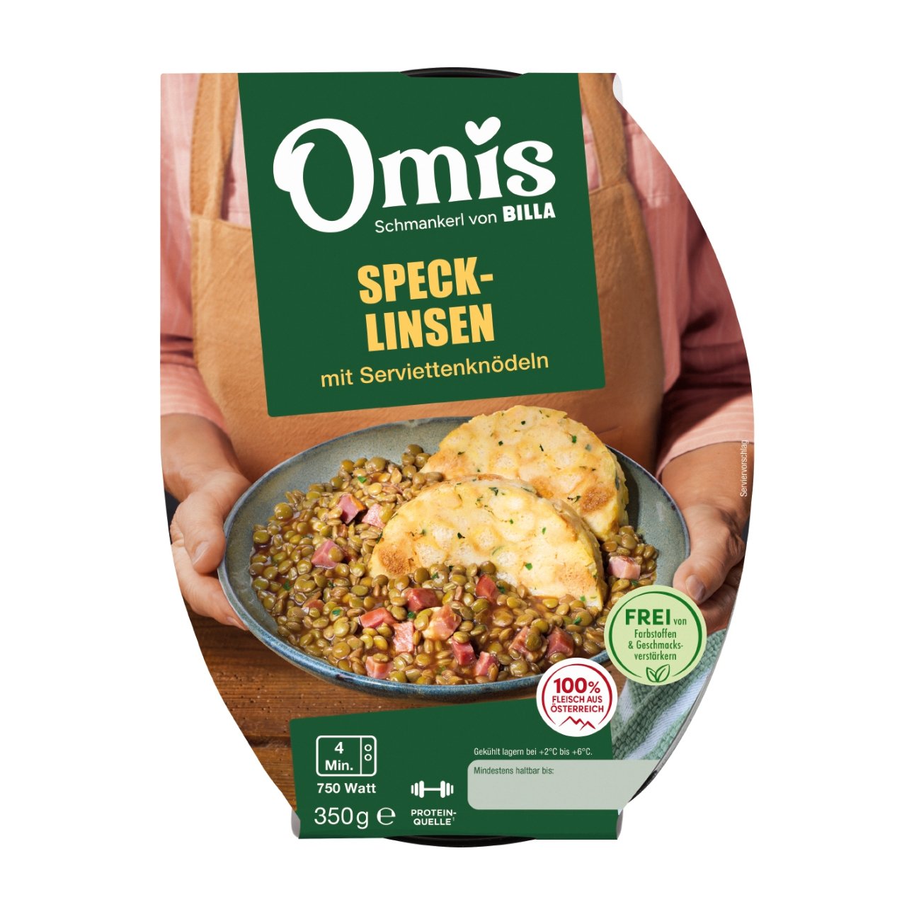 Omis Schmankerl Specklinsen Knödel