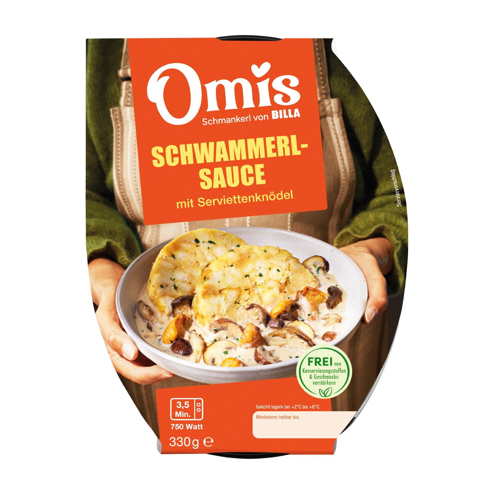 Omis Schmankerl Serviettenknödel mit Schwammerlsauce