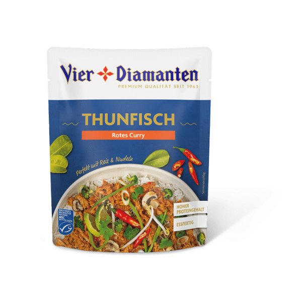 4 Diamanten Thunfisch Red Curry