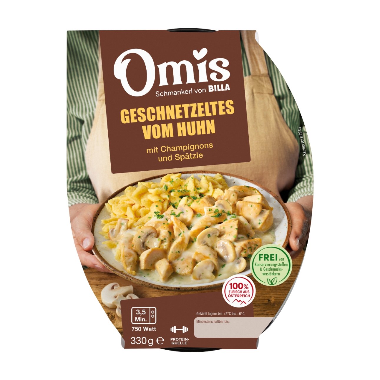 Omis Schmankerl Hühnerpfandl mit Spätzle