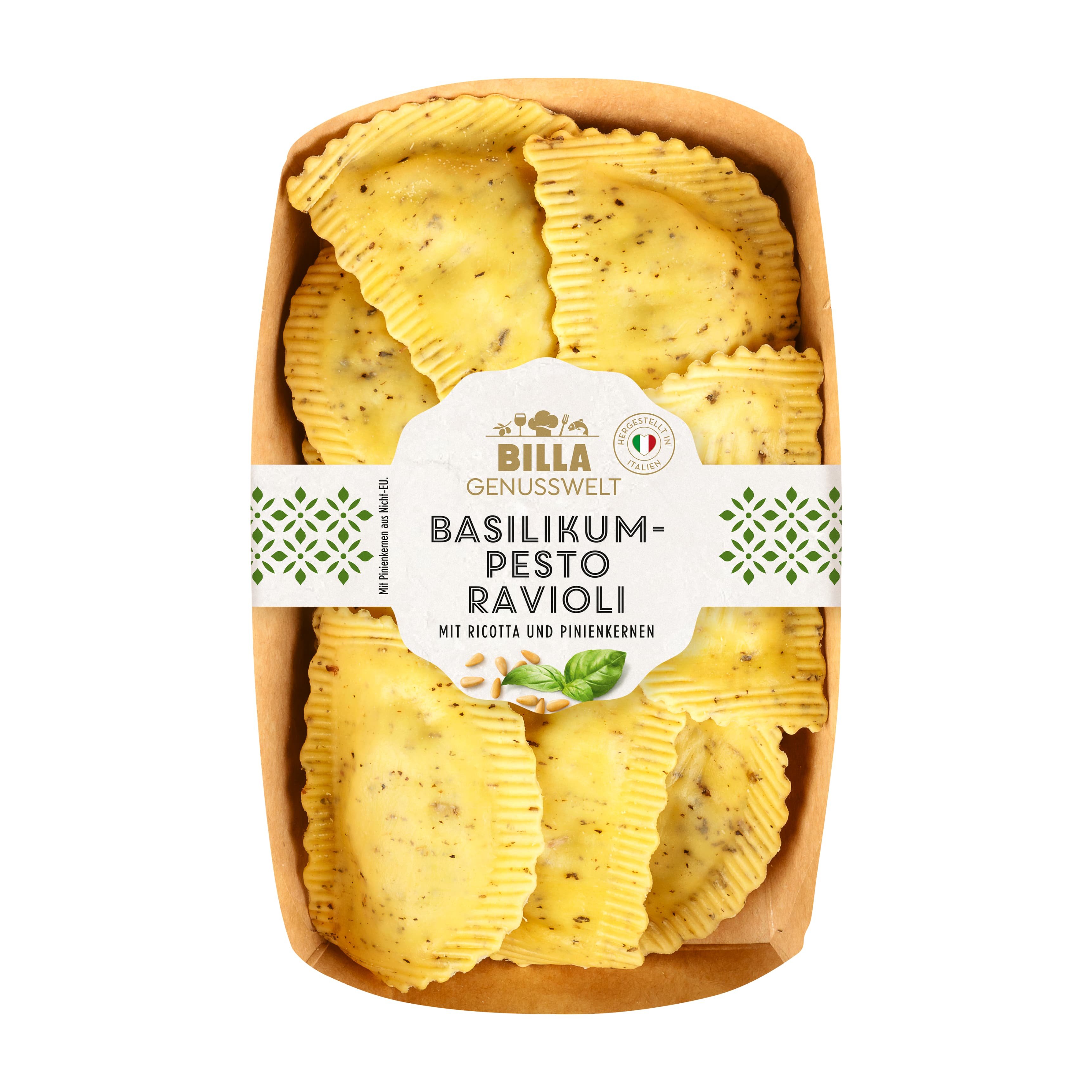 BILLA Genusswelt Ravioli Basilikum Pinienkerne