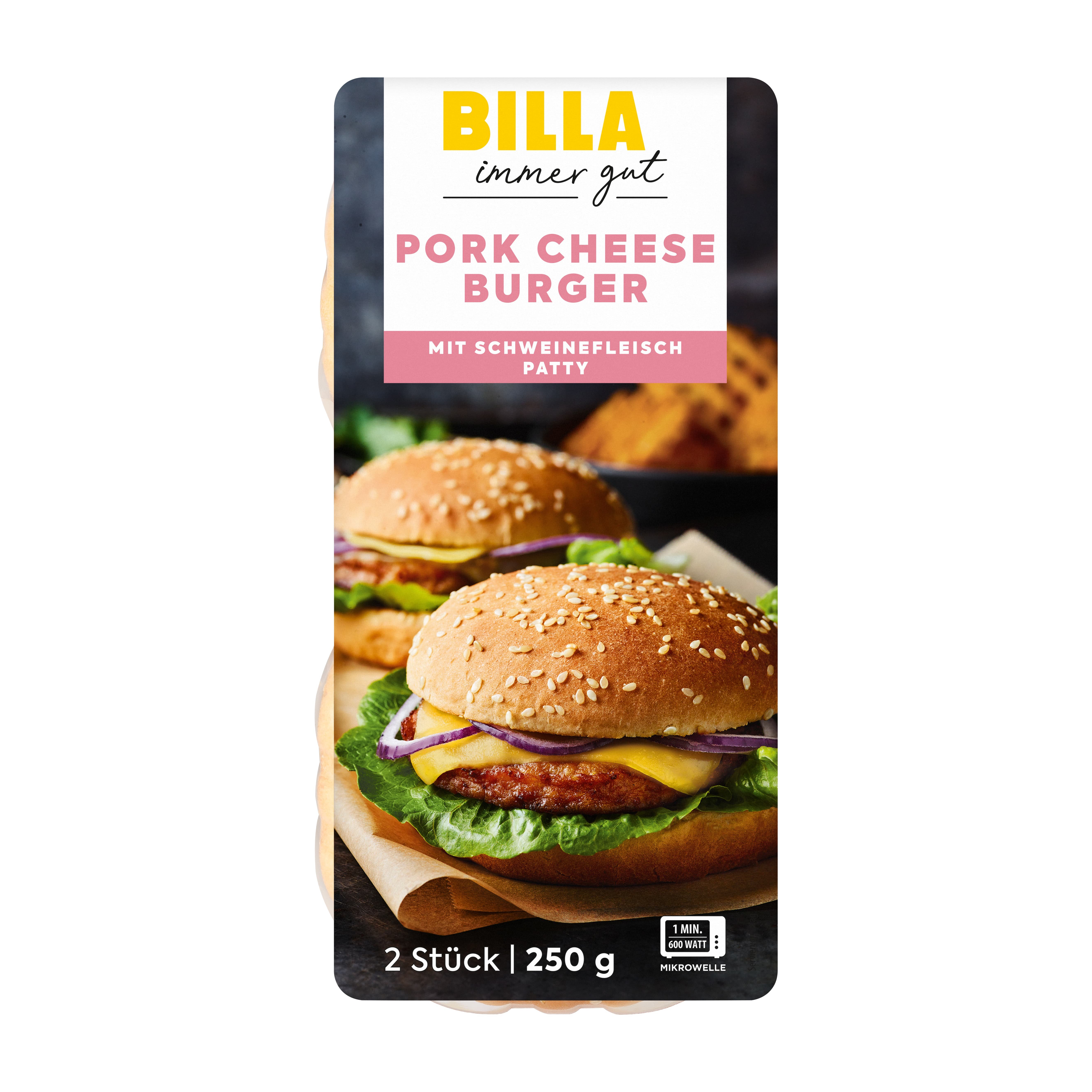 BILLA Pork Cheeseburger