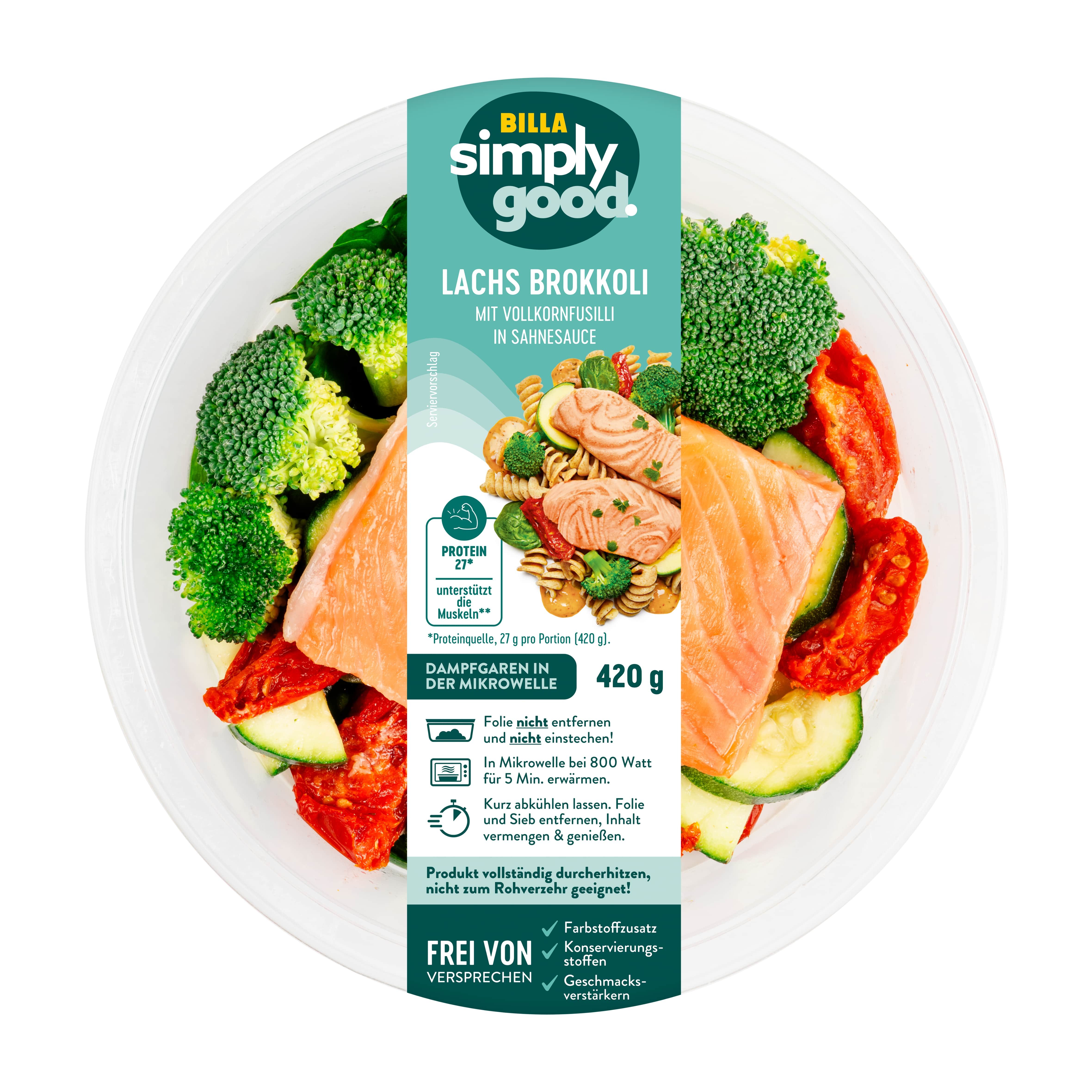 Simply Good Lachs ASC Brokkoli mit Fusilli