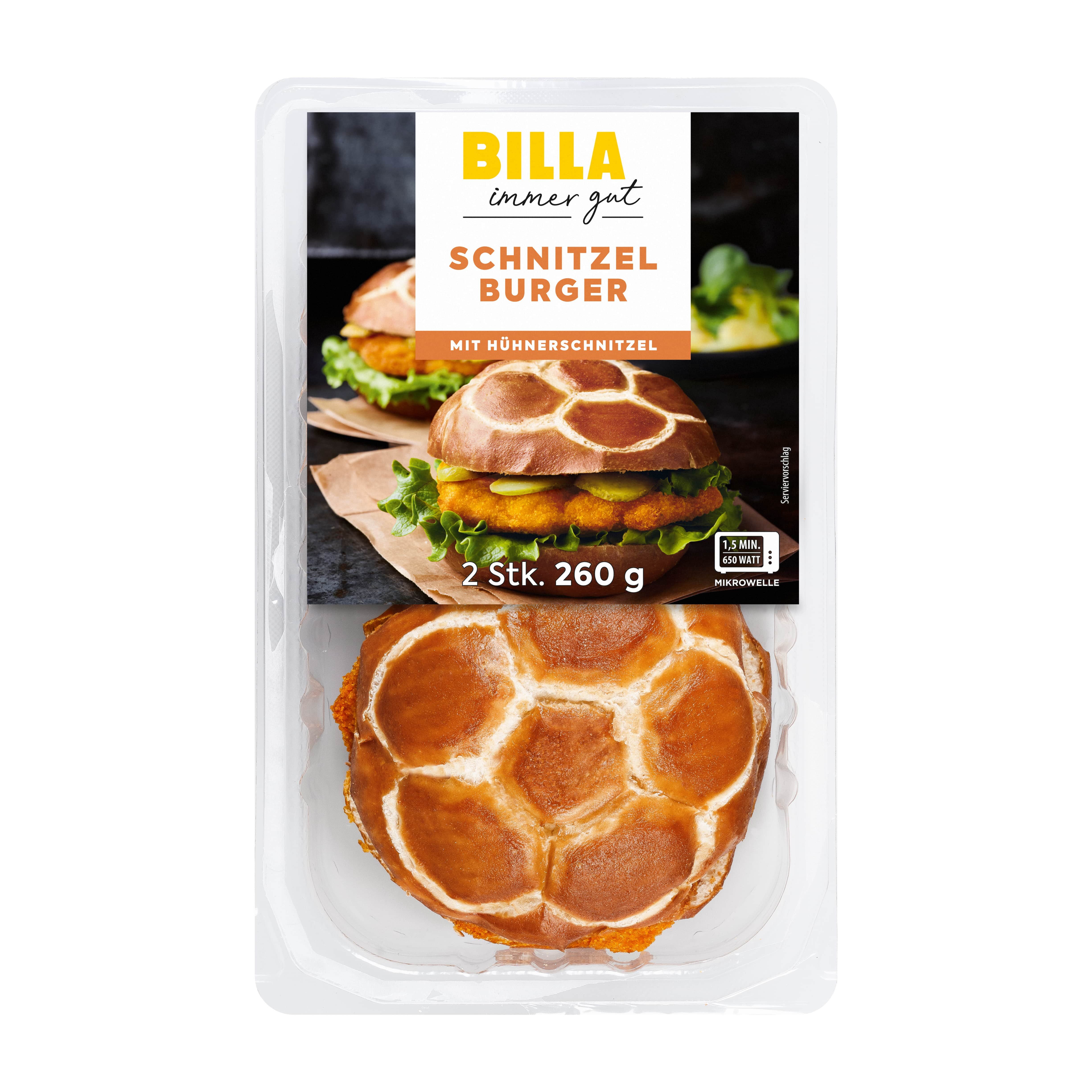 BILLA Schnitzel Burger Huhn