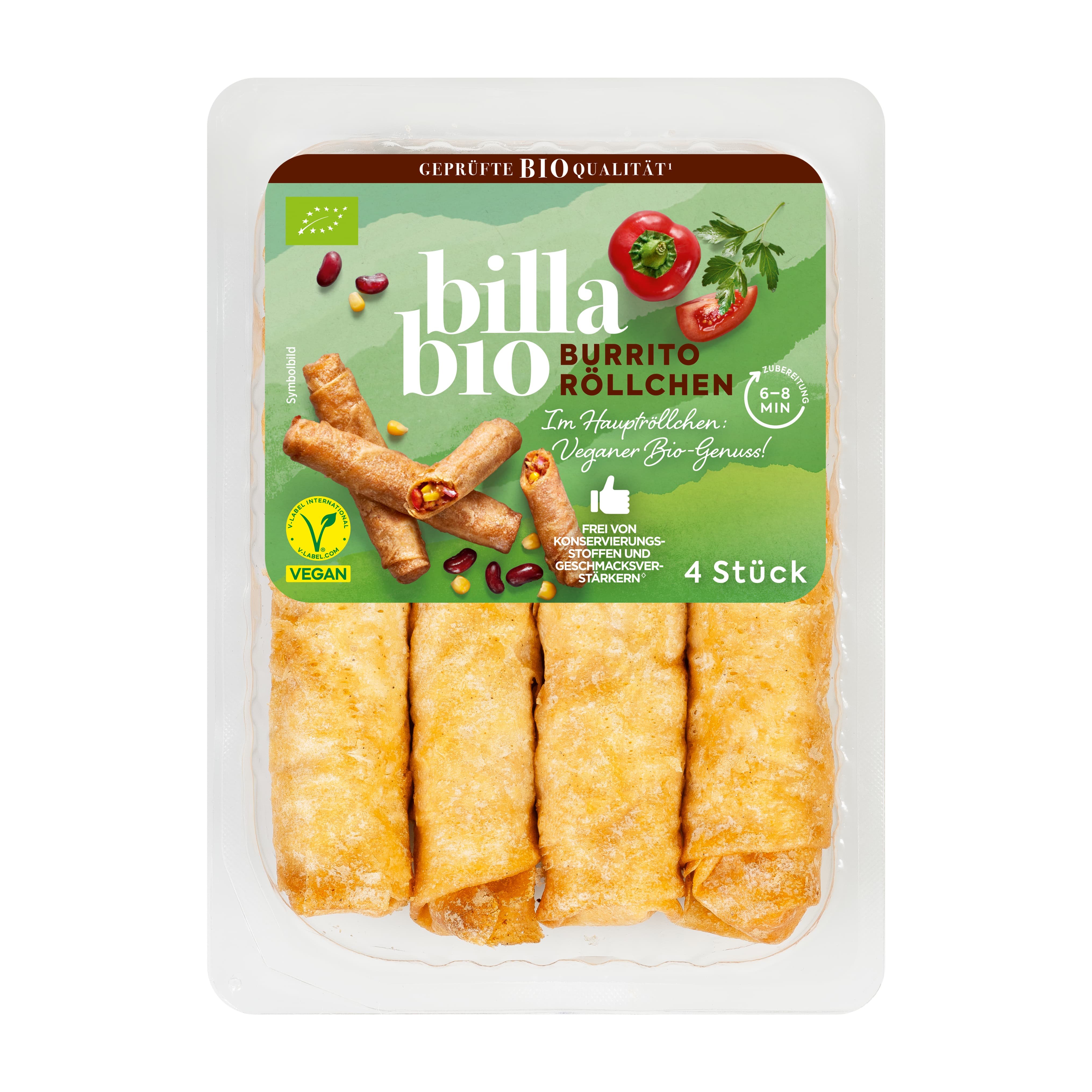 BILLA Bio Mini Burrito Rollen