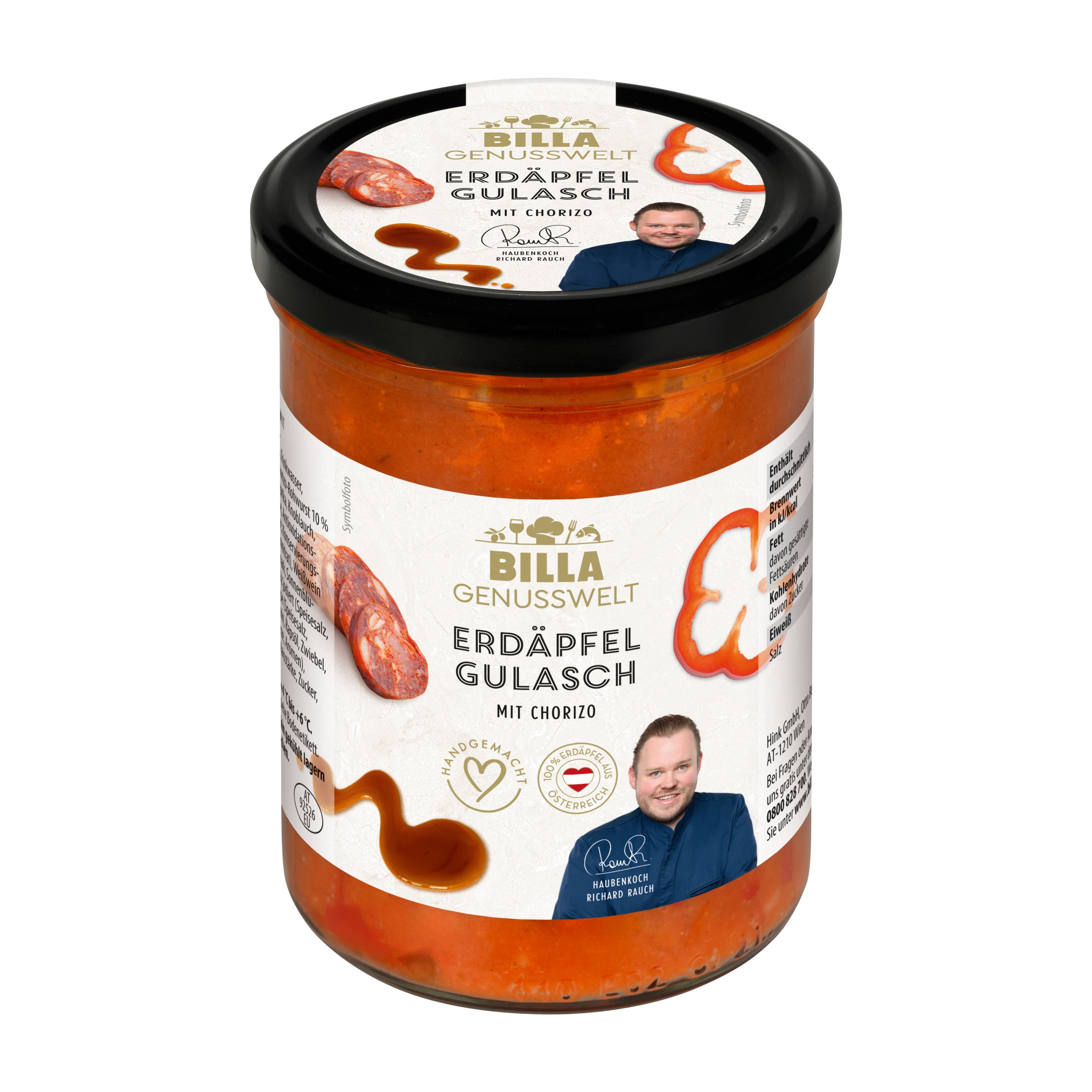 BILLA Genusswelt Erdäpfel Gulasch mit Chorizo