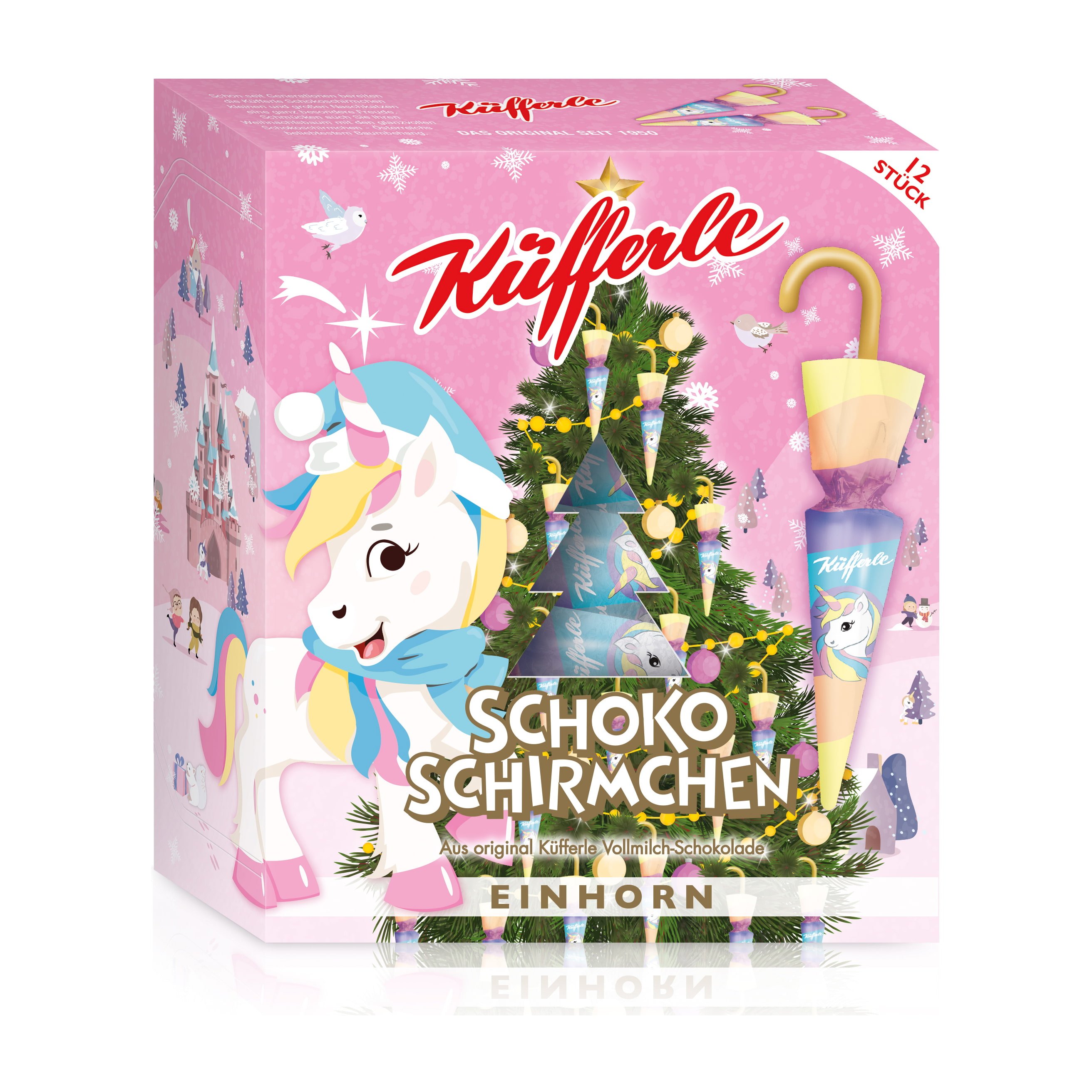 Küfferle Schirmchen Einhorn 12er
