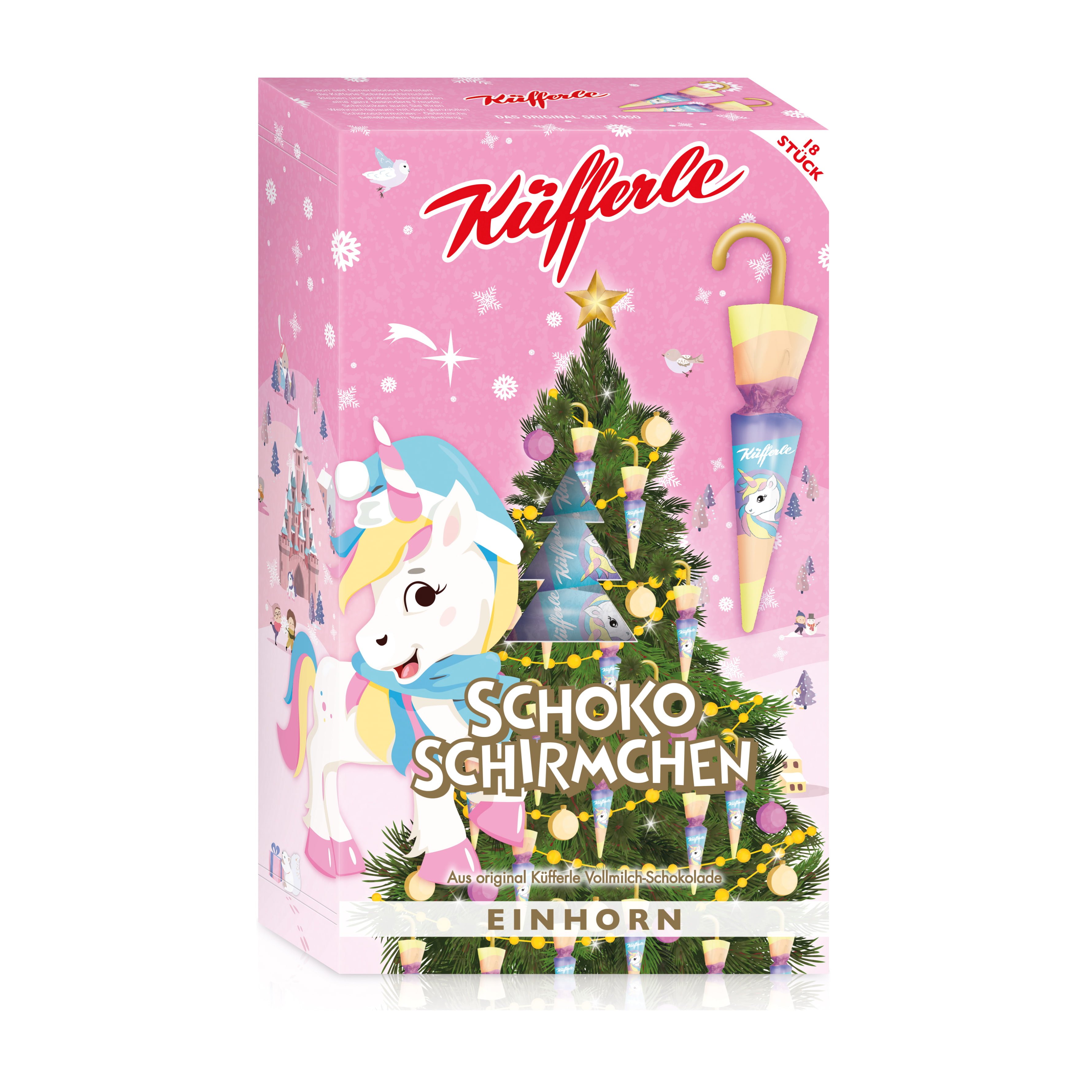 Küfferle Schirmchen Einhorn 18er