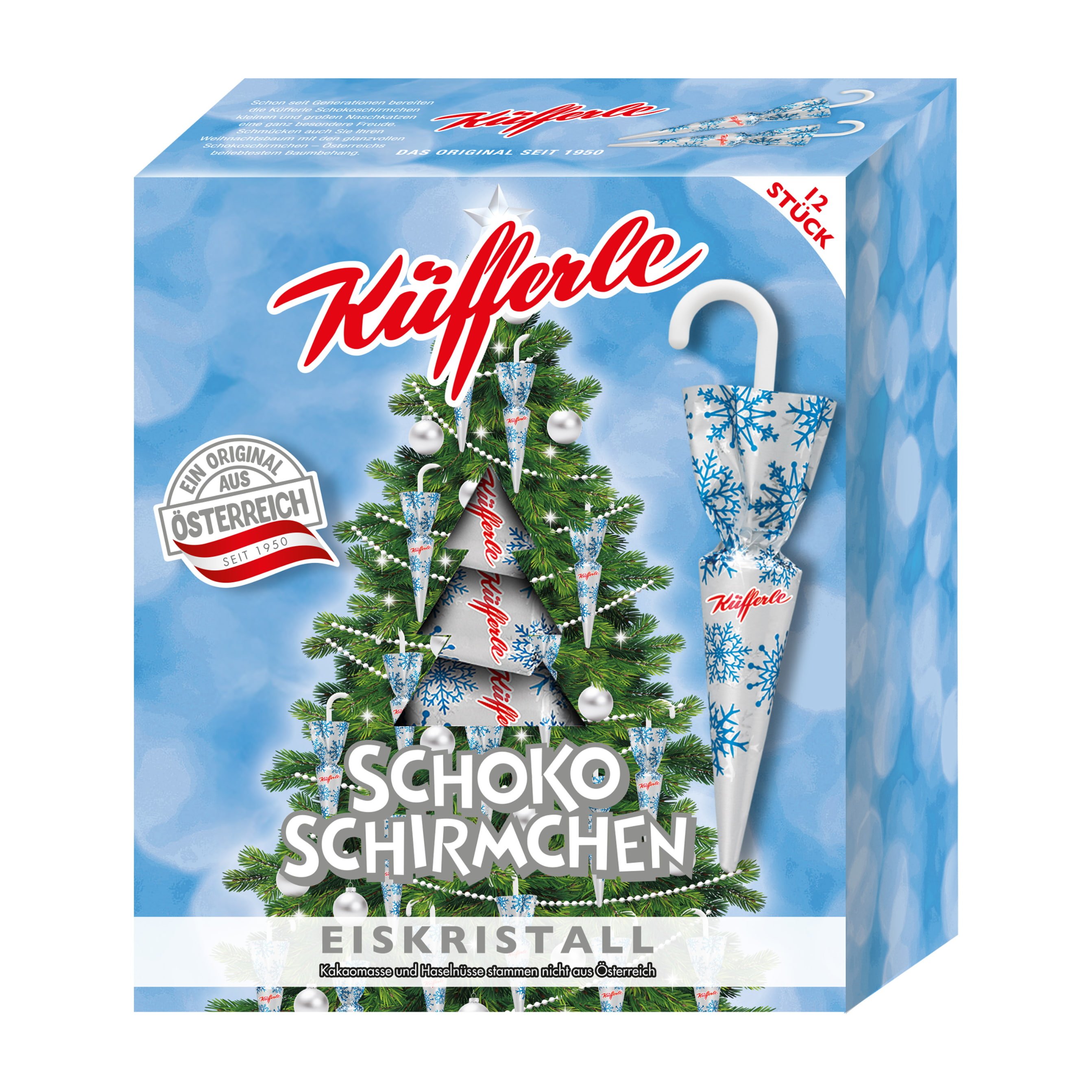 Küfferle Schirmchen Eiskristall 12er