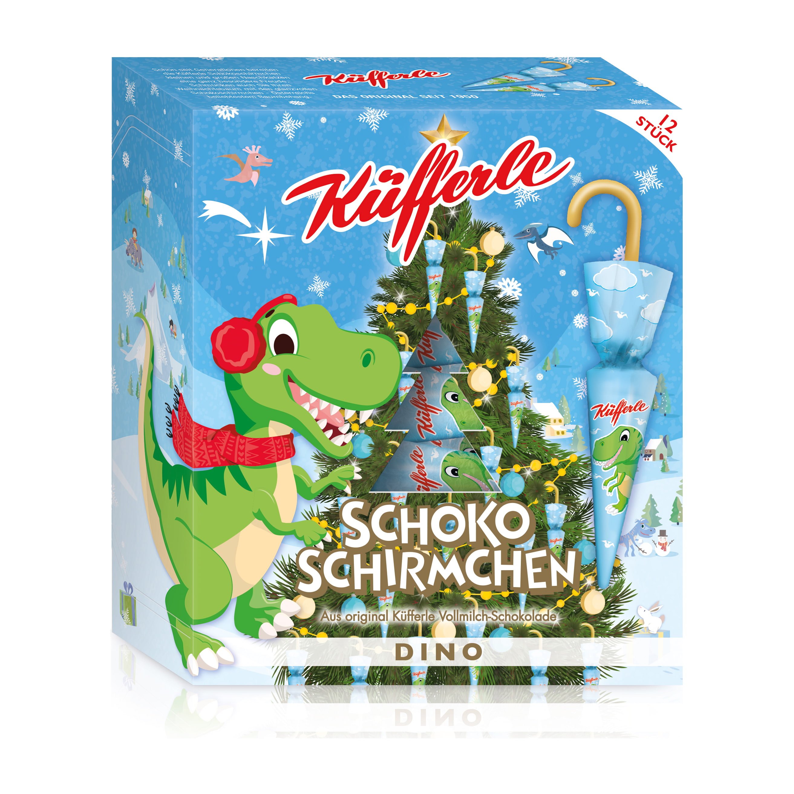 Küfferle Schirmchen Dino 12er