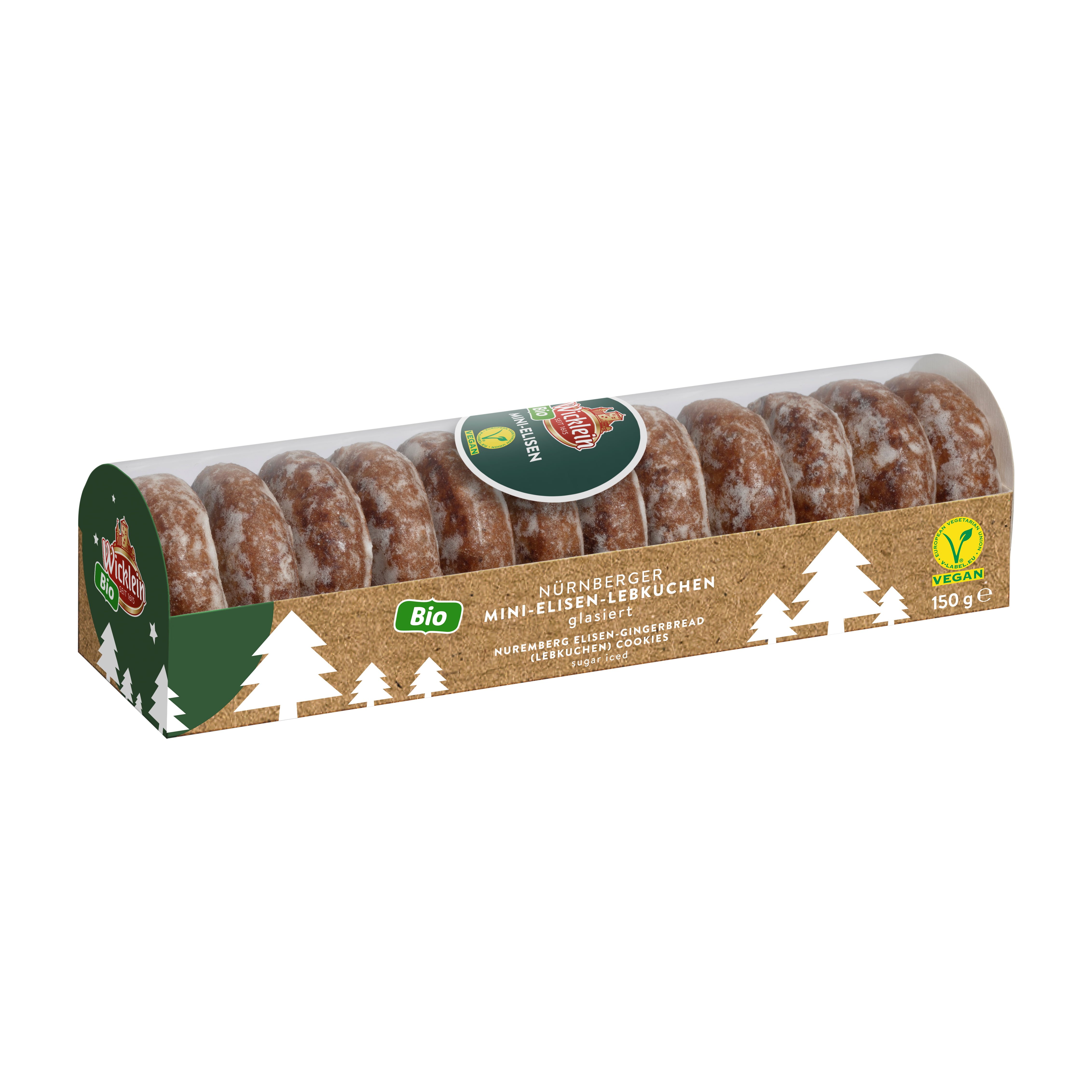 Bio Mini Elisen Lebkuchen Glasiert Vegan