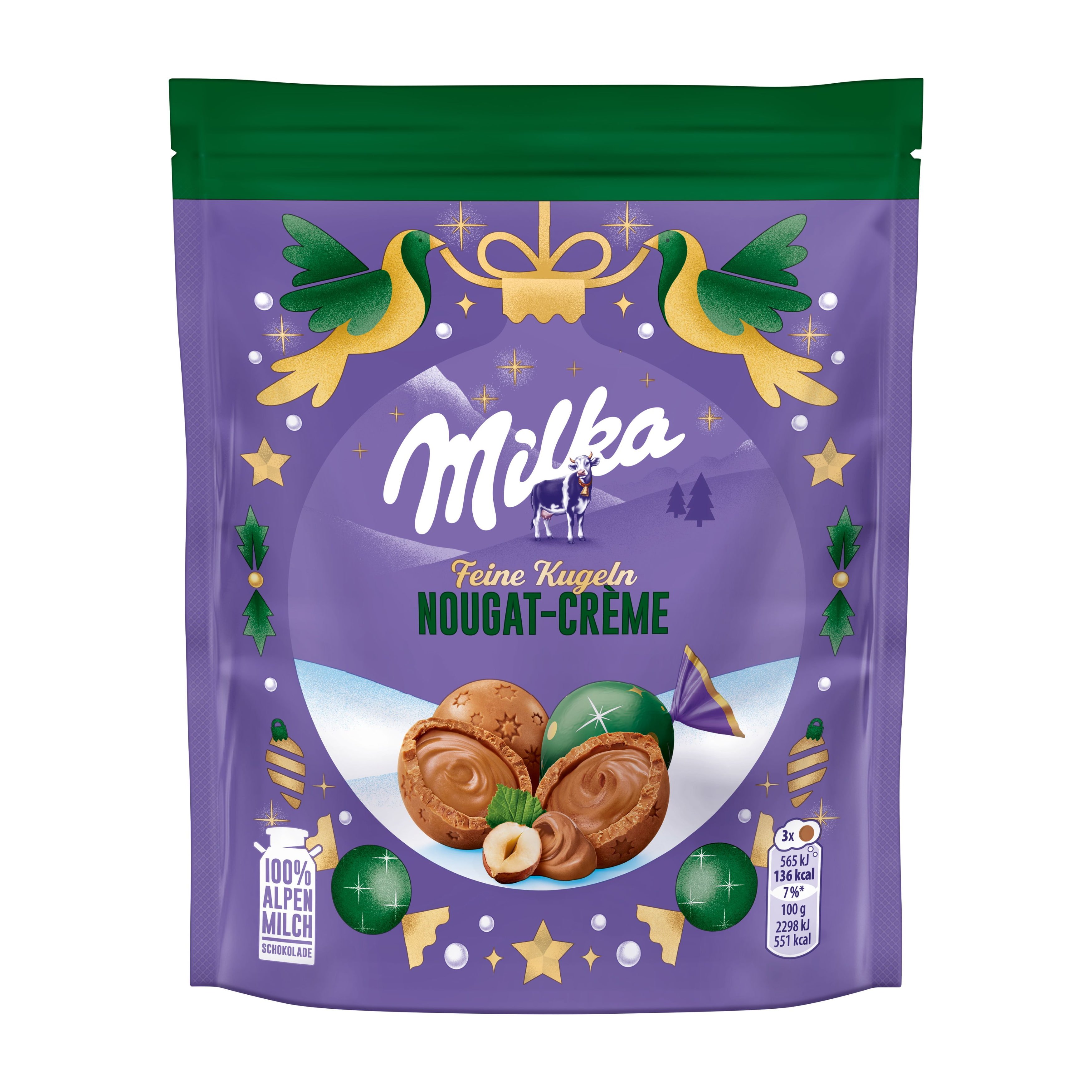 Milka Feine Kugeln Nougat Créme