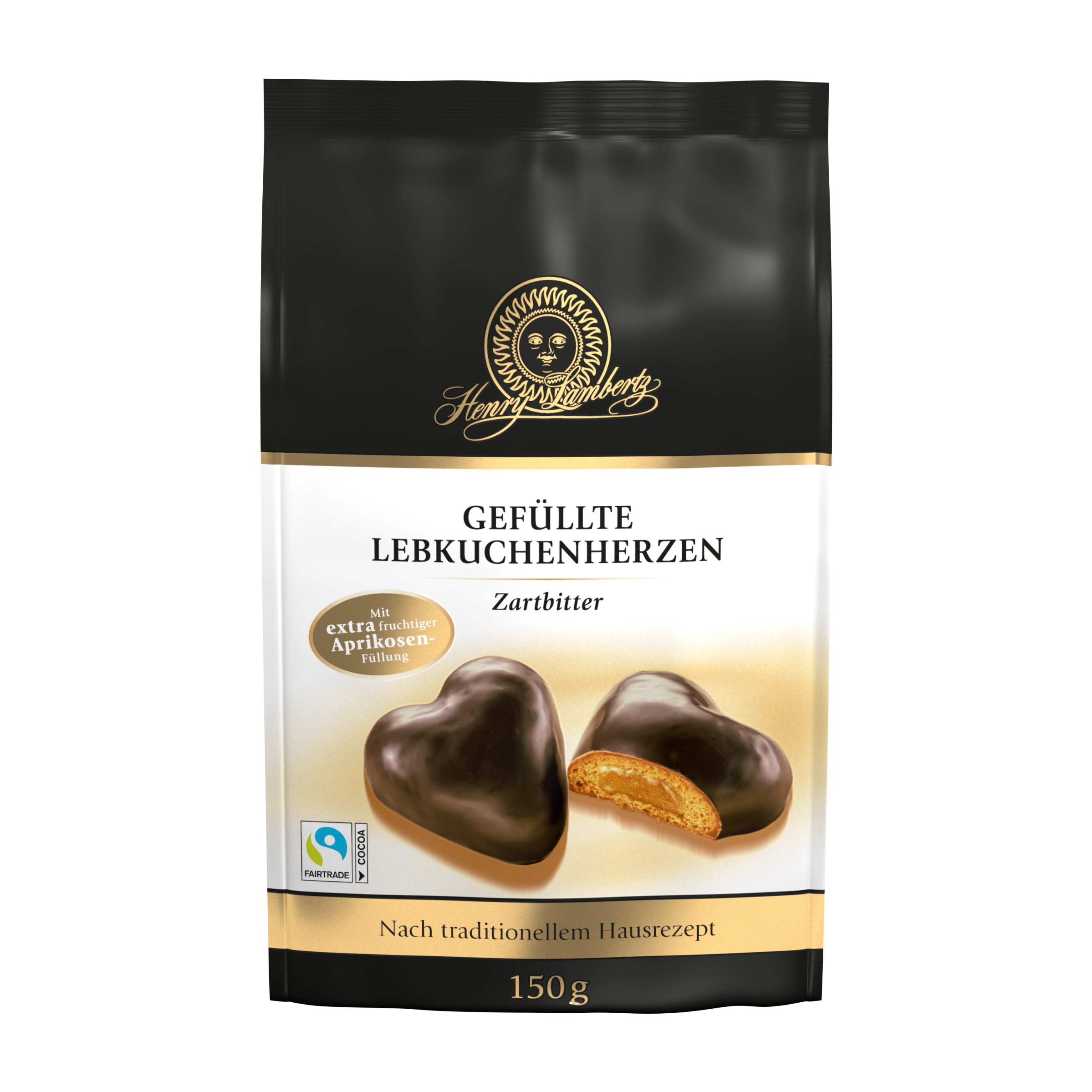 Henry lambertz gefüllte Lebkuchen Herzen Zartbitter