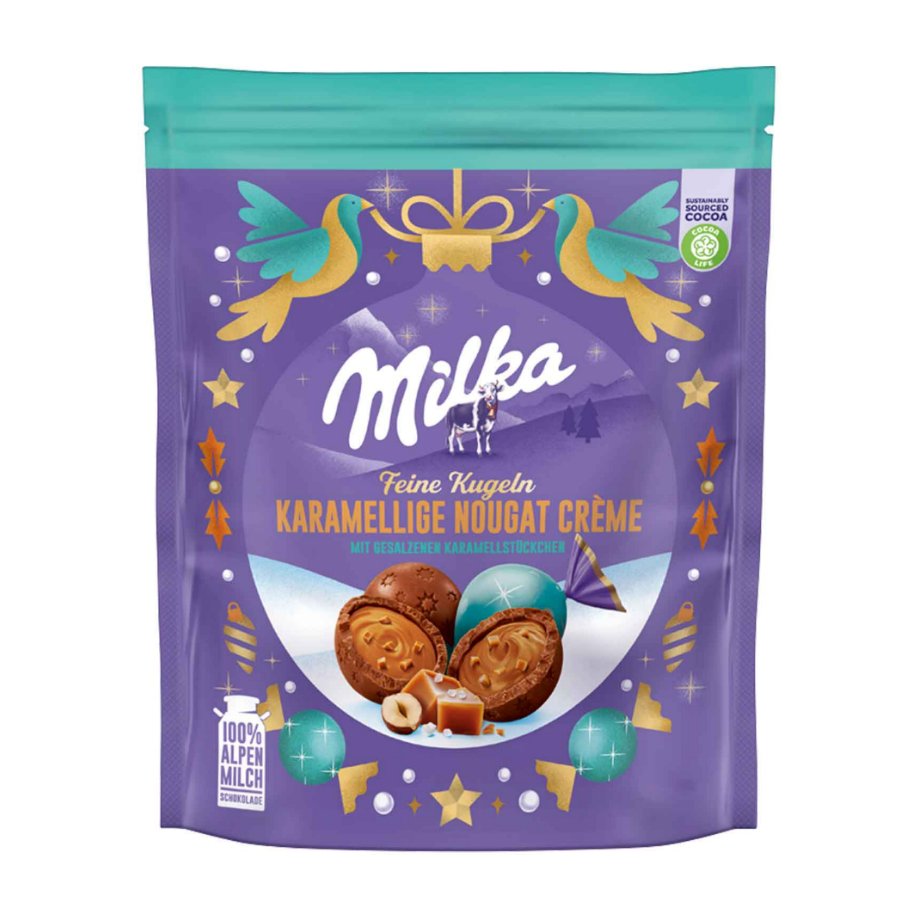 Milka Feine Kugeln Karamellige Nougat Creme