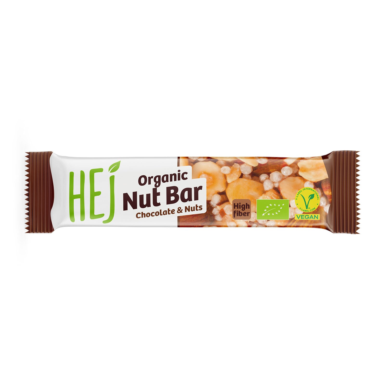 Hej Riegel Organic Nut Bar Chocolate & Nuts