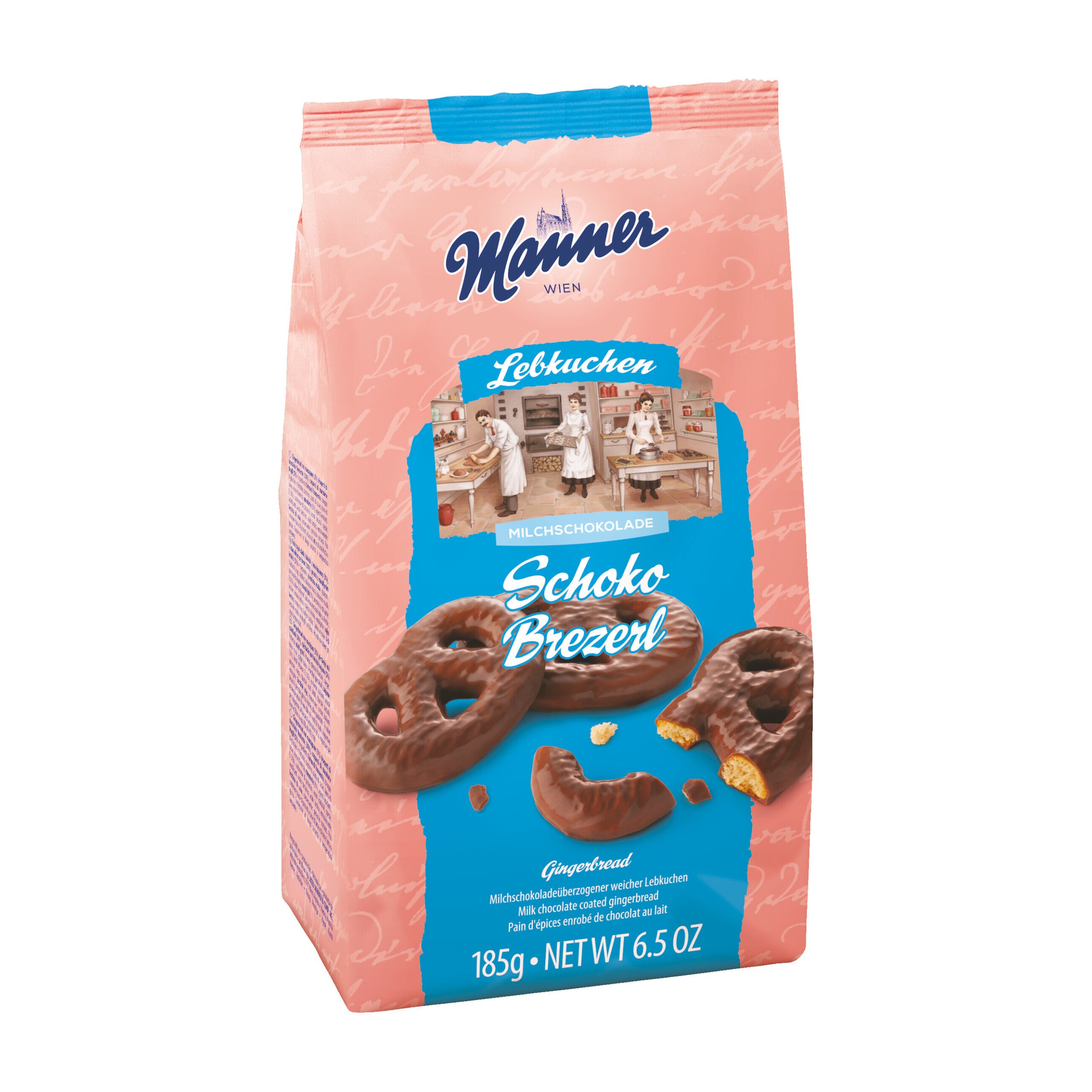 Manner Lebkuchen Brezerl Vollmilch