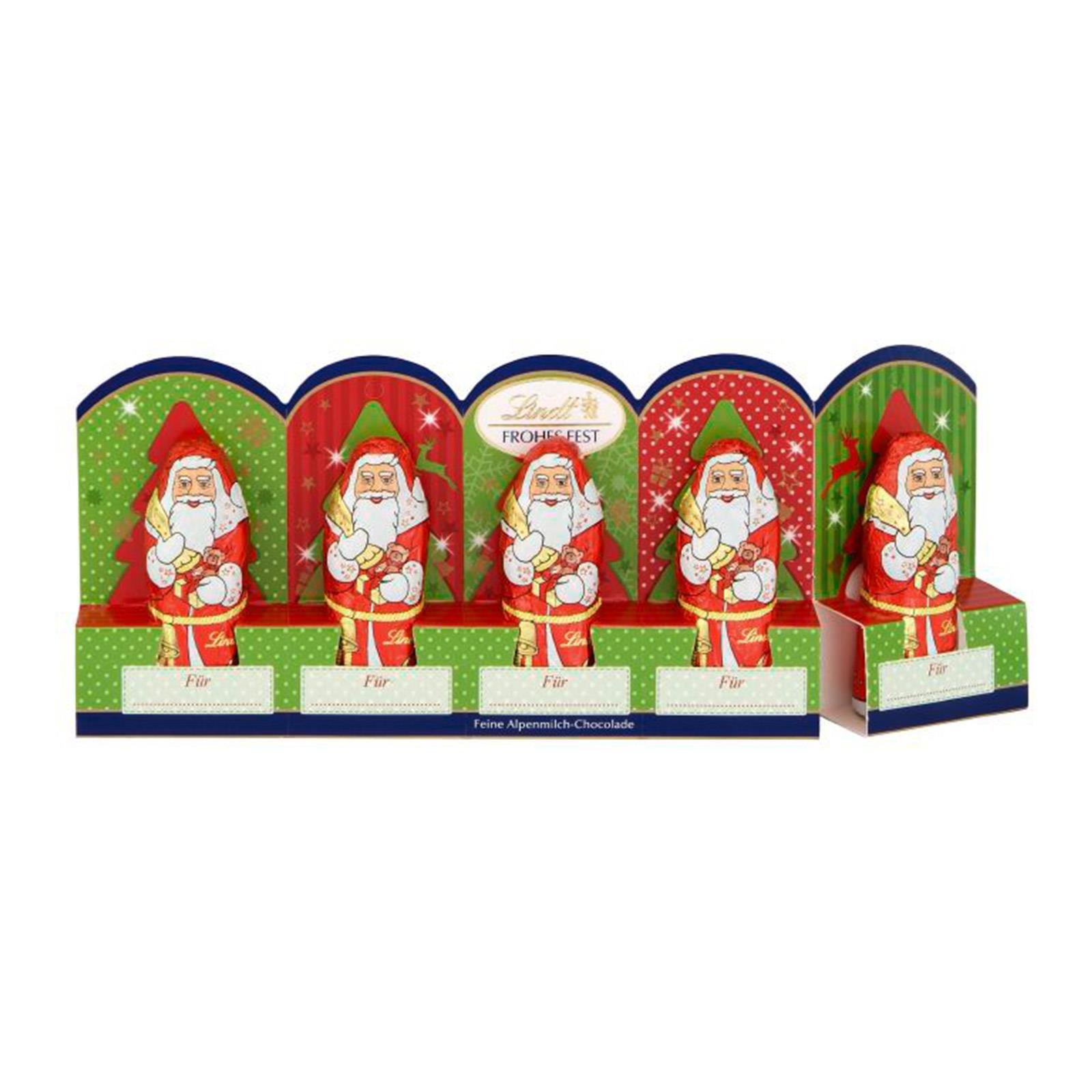 Lindt Weihnachtsmann Mini 5er Perforiert