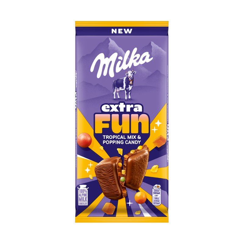 Milka Extra Fun Tropical Mix & Popping Candy