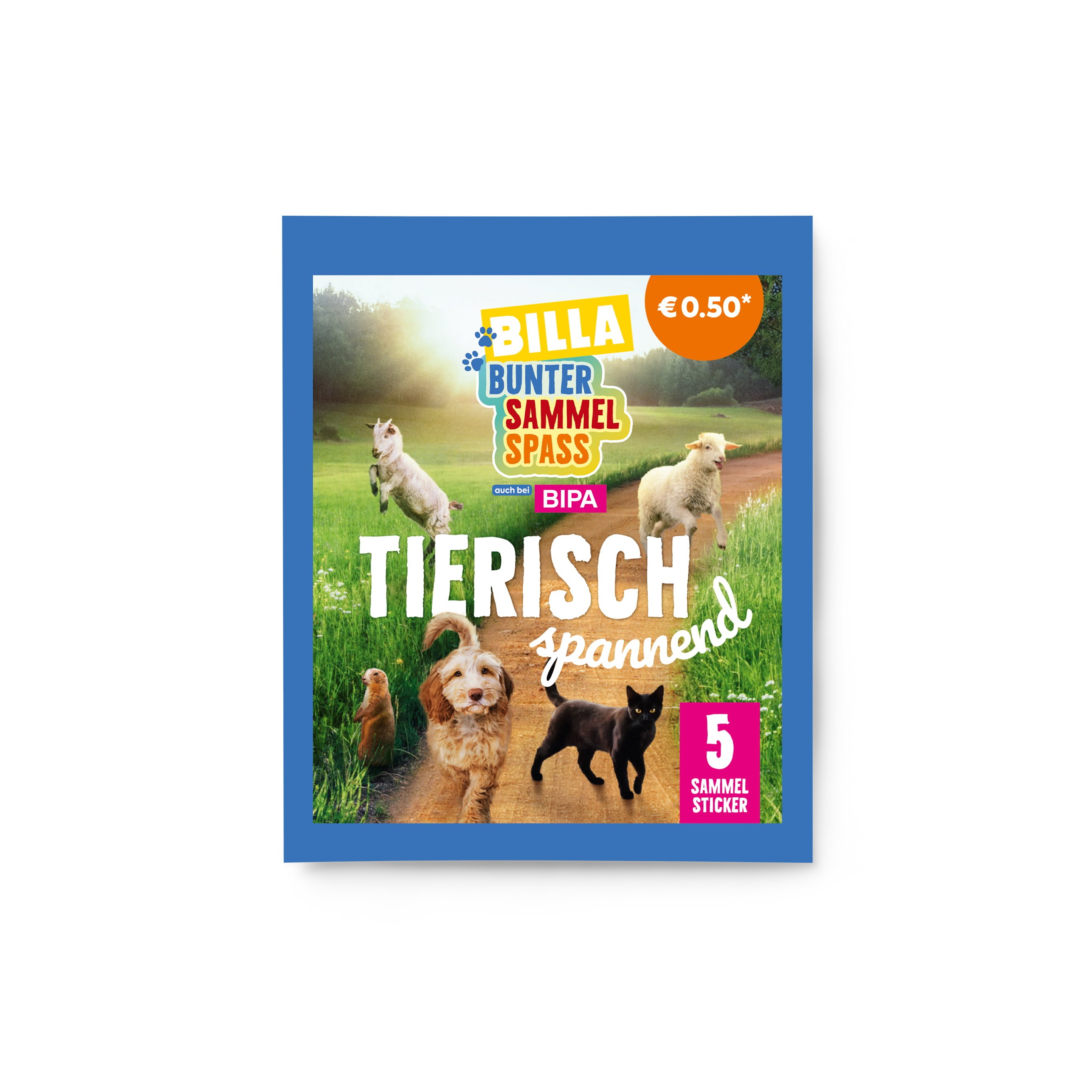 Sammelsticker 'Tierisch spannend'