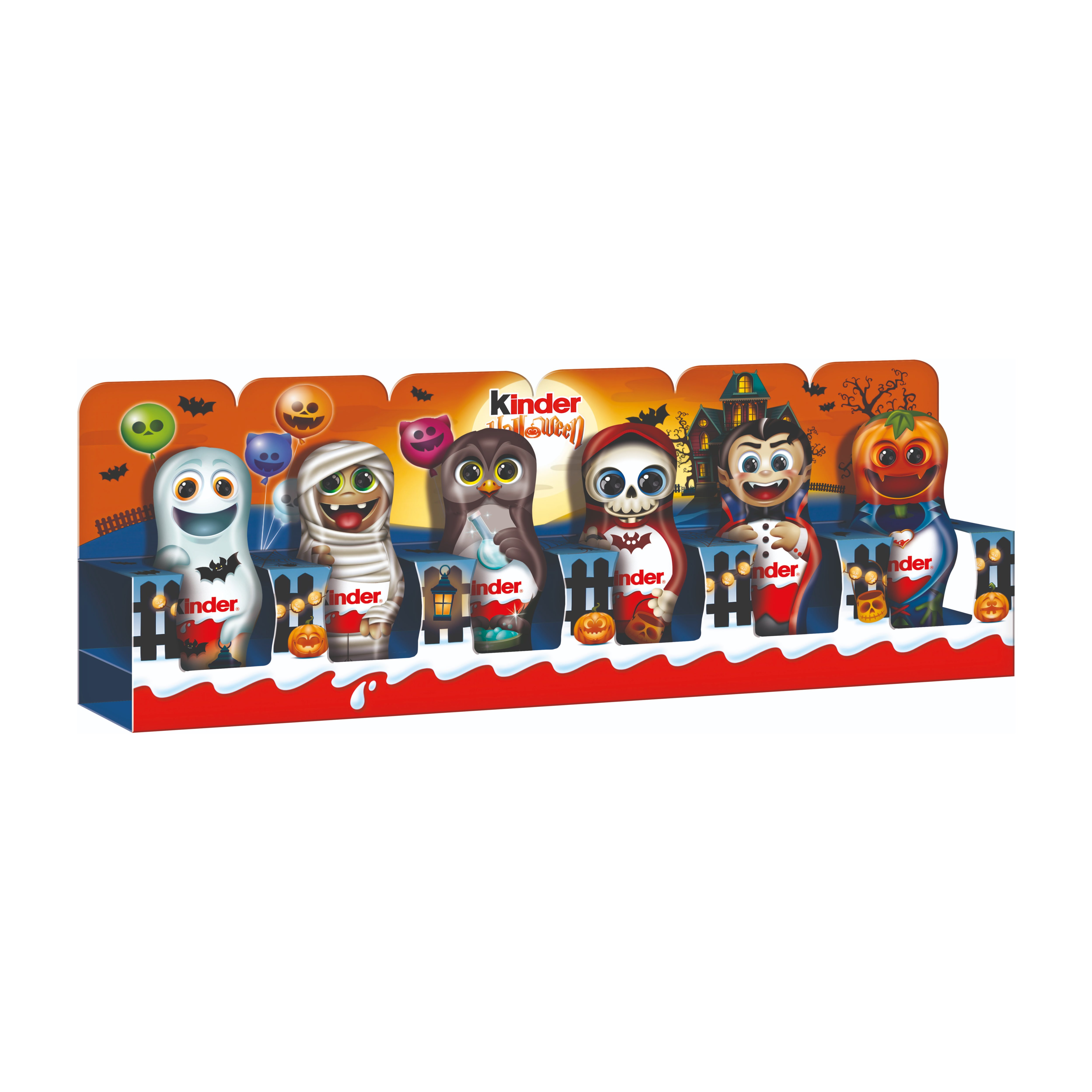 Kinder Hohlfiguren 15gx6 Halloween